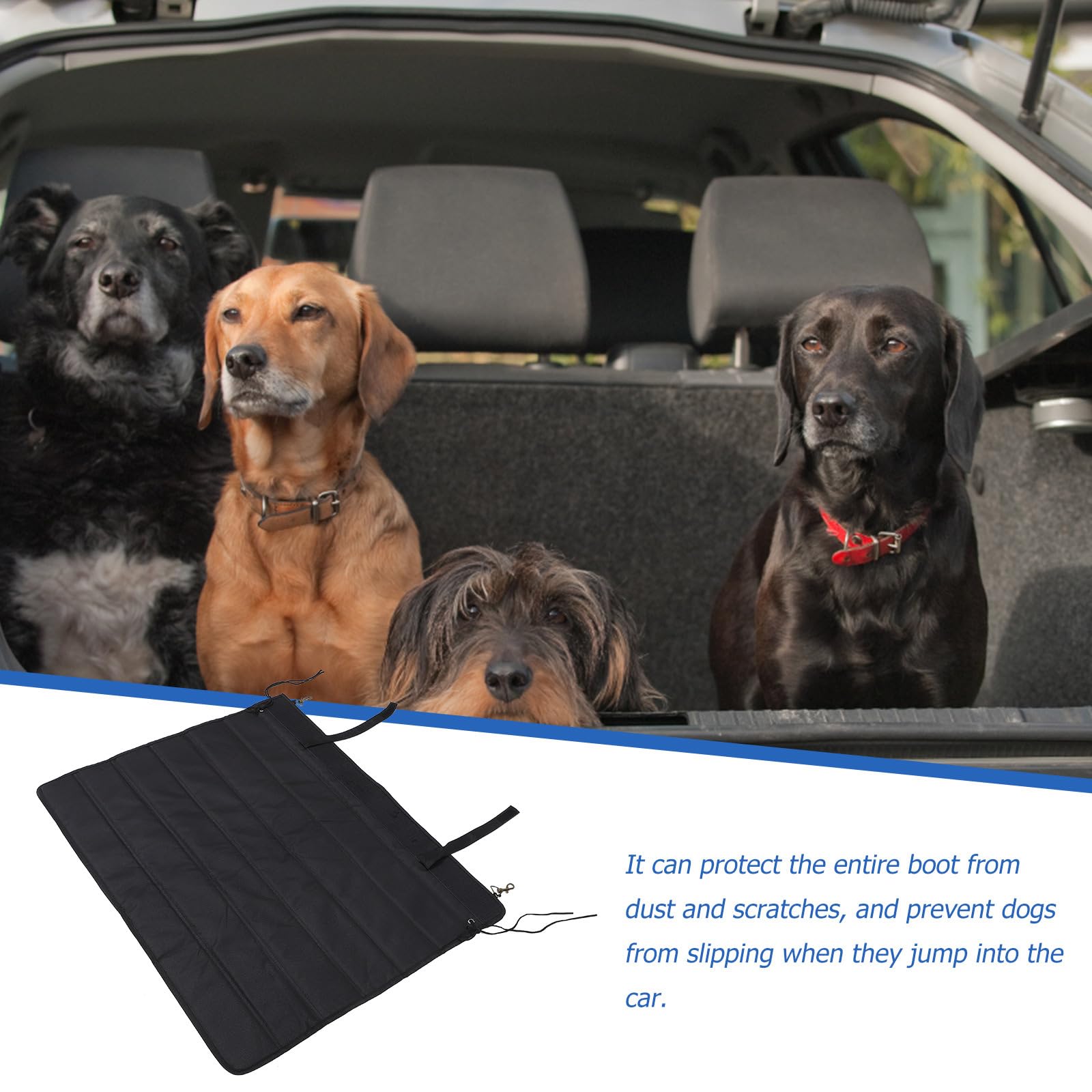 Balacoo Foldable SUV Cargo Liner & Car Bumper Guard - Universal Trunk Protector for Pets, Dogs, Trucks & SUVs | Waterproof Rear Bumper Mat for Travel, Camping & Outdoor Adventures
