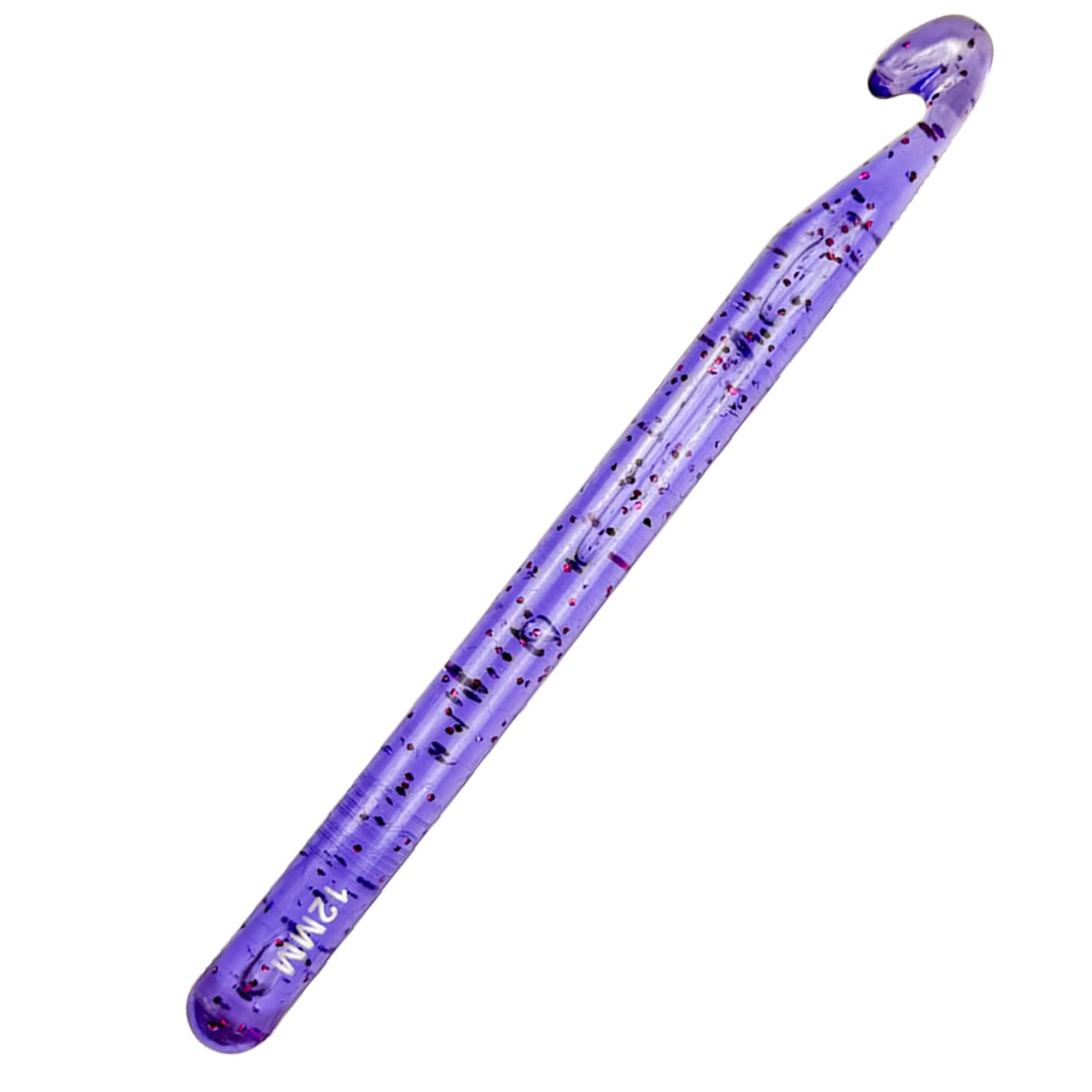 12mm Large Crochet Hook for Chunky Yarn - Ergonomic Plastic Crochet Needles for Arthritic Hands - Crystal Smooth DIY Crochet Hooks for Handmade Projects - Perfect for Blankets, Scarves & Home Decor