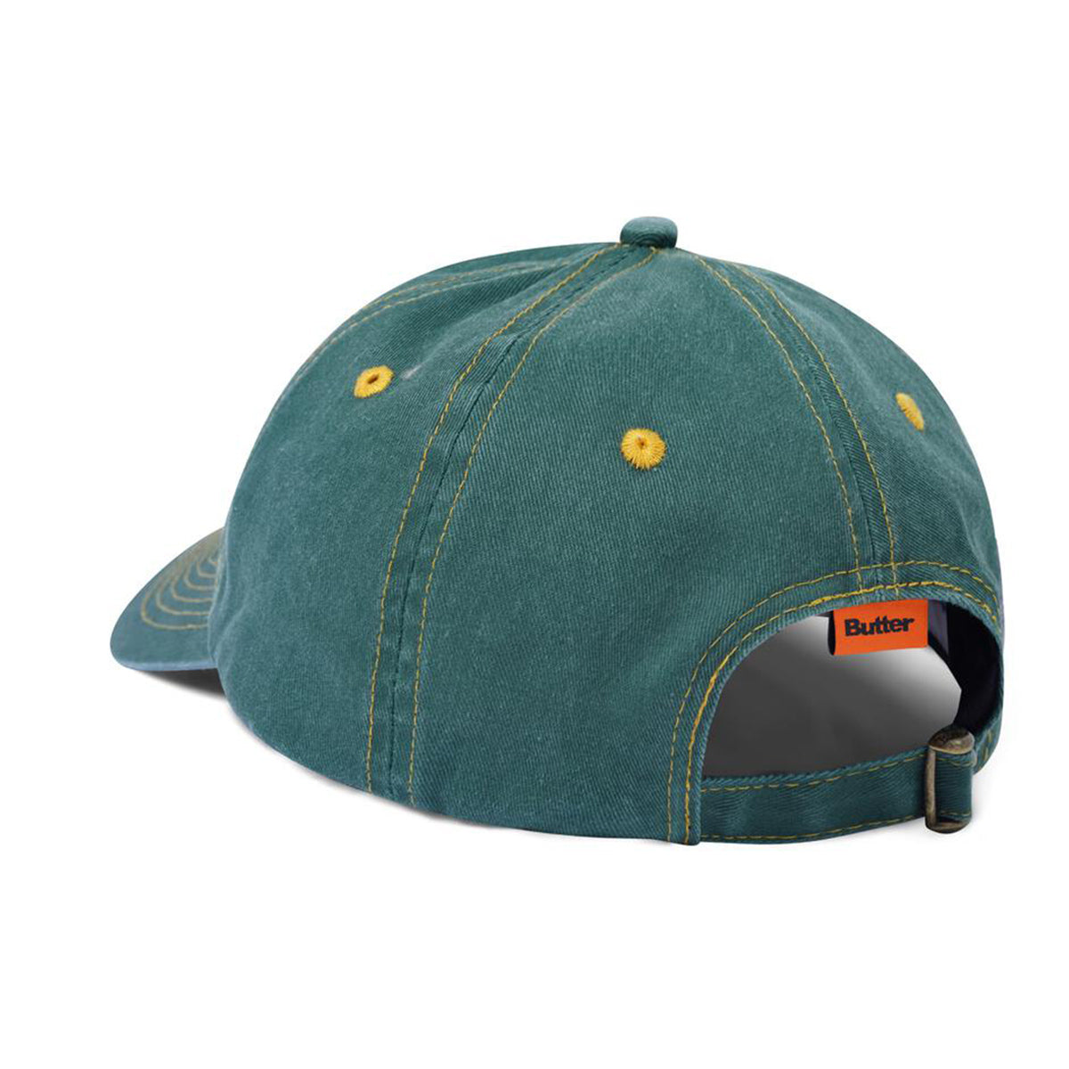 Butter Goods Rounded Logo 6-Panel Cap Ivy - Stylish Baseball Hat for Men & Women - Perfect for Outdoor Sports, Casual Wear and Street Fashion