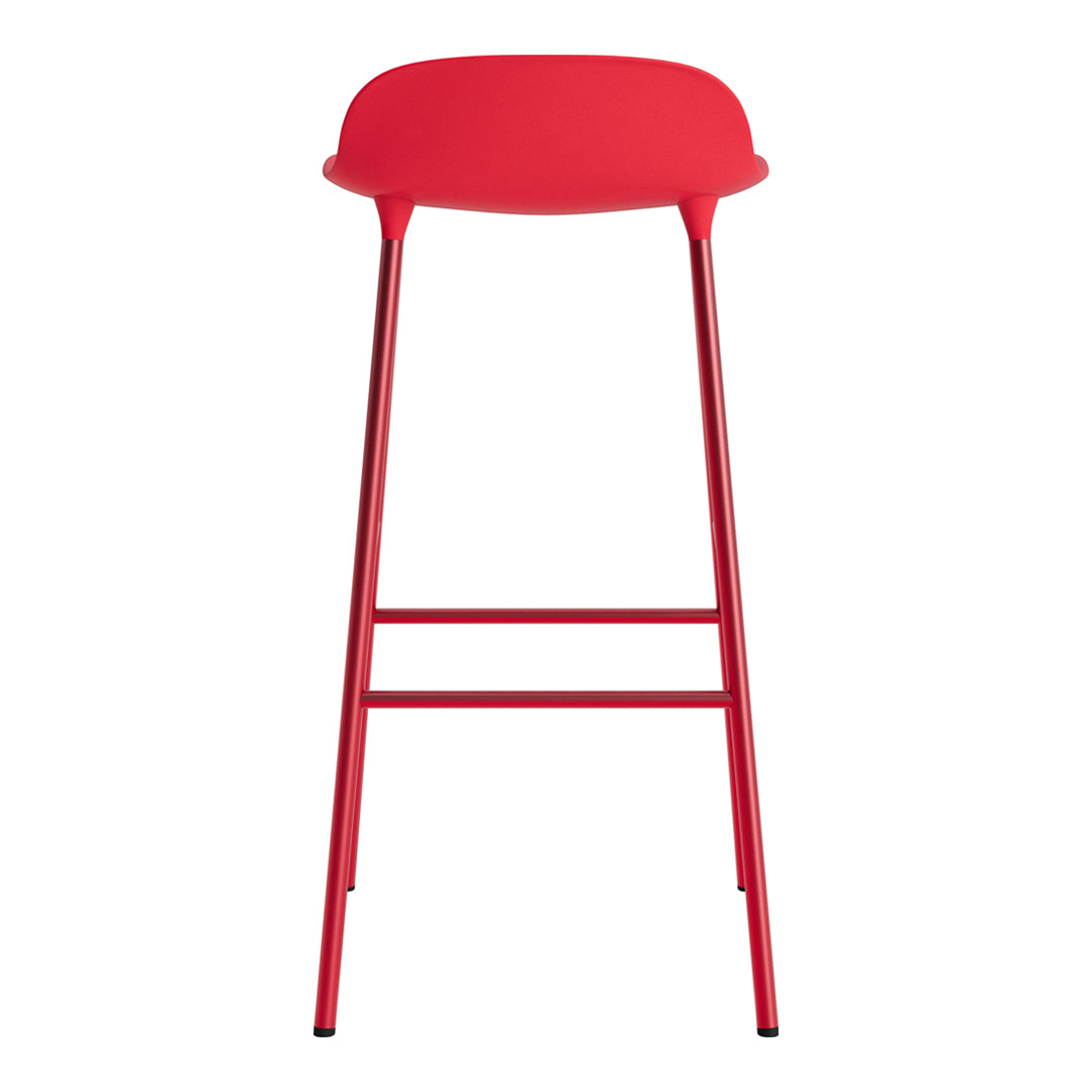 Modern Metal Bar Stools with Form Design - Adjustable Height Counter Stools for Kitchen, Dining & Home Bar - Industrial Style Seating for Restaurants & Cafes