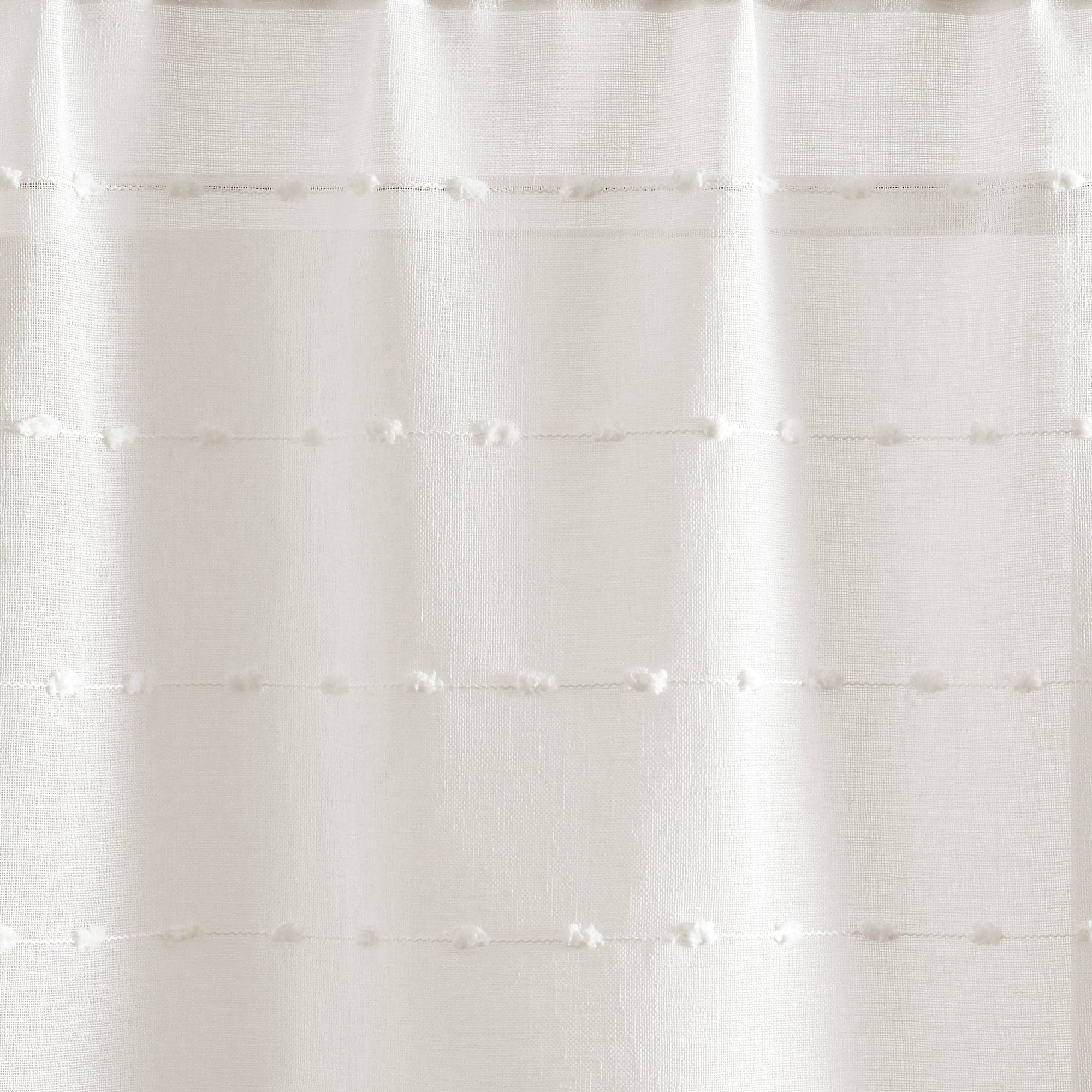 Farmhouse Style Textured Sheer Window Valance - Rustic Curtain Top for Living Room, Bedroom & Kitchen Decor
