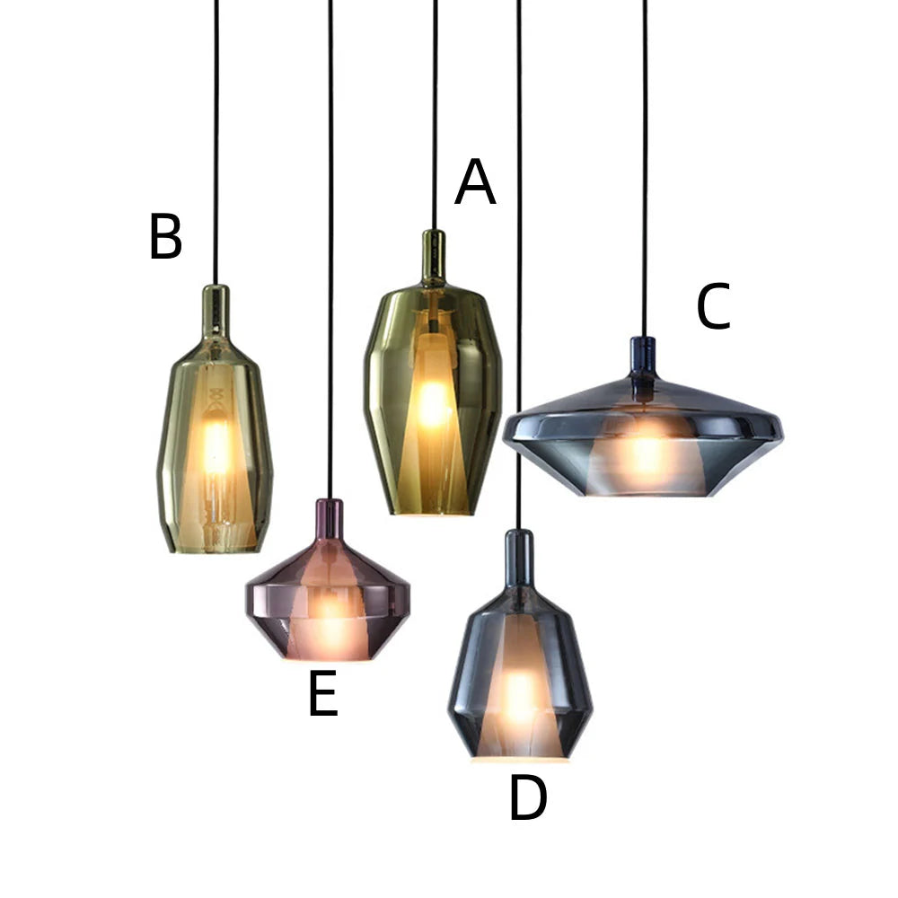 Vibrant Wine Glass Shaped Pendant Light - Elegant Dining Room Chandelier for Kitchen Island, Bar Counter & Restaurant Decor