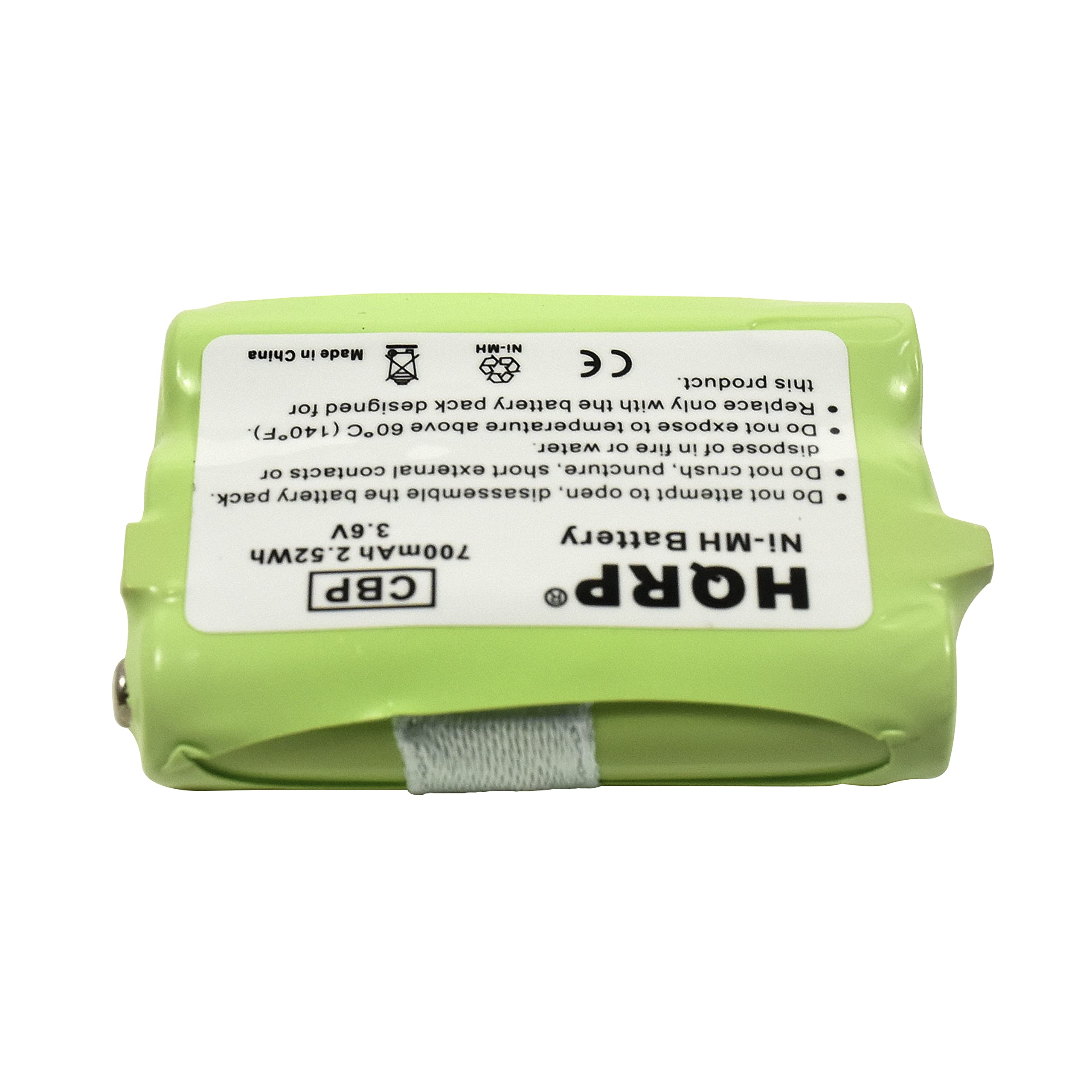 HQRP 2-Pack Rechargeable Cordless Phone Batteries Compatible with Energizer ER-P2419 ERP2419 - Long Lasting Replacement Battery for Home Office Phones - Perfect for Uniden AT&T VTech Panasonic Cordless Phones