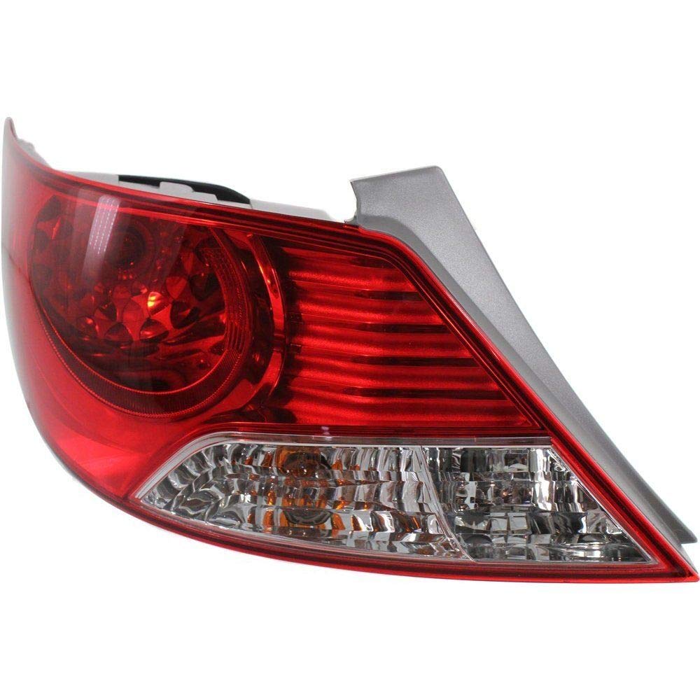 2012-2014 Hyundai Accent LH Sedan LED Tail Light Replacement - Left Side Brake Lamp Assembly - Perfect for Night Driving & Enhanced Safety