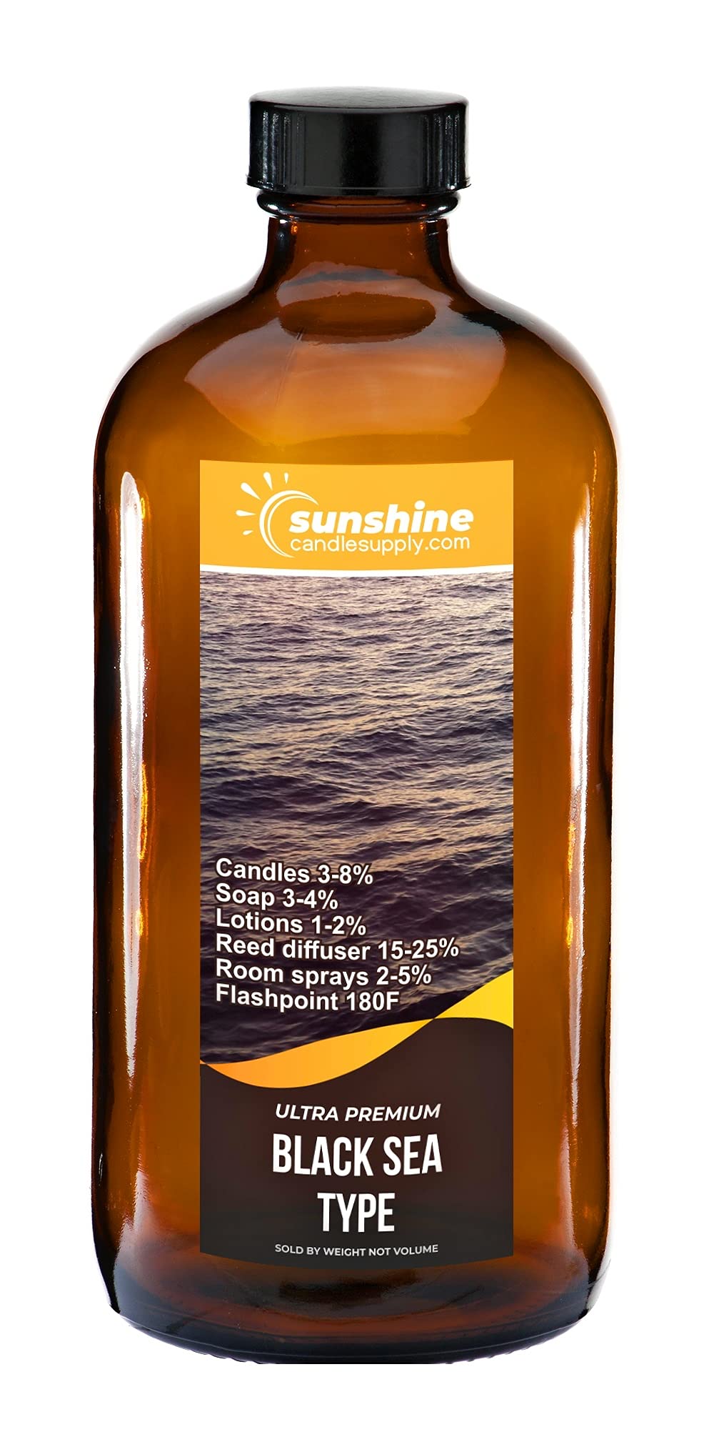 Premium Black Sea Fragrance Oil for Candles, Soap & Body Products - 8 oz Bottle - Perfect for Aromatherapy, Home Scenting & DIY Crafts