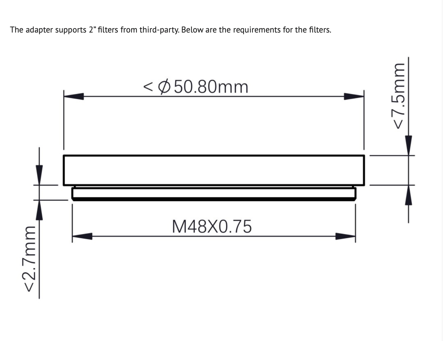 ZWO M54 Adapter for 20mm Backfocus with OAG - Compatible with Astrophotography & Telescope Cameras - Perfect for Deep Space Imaging & Astronomical Observations