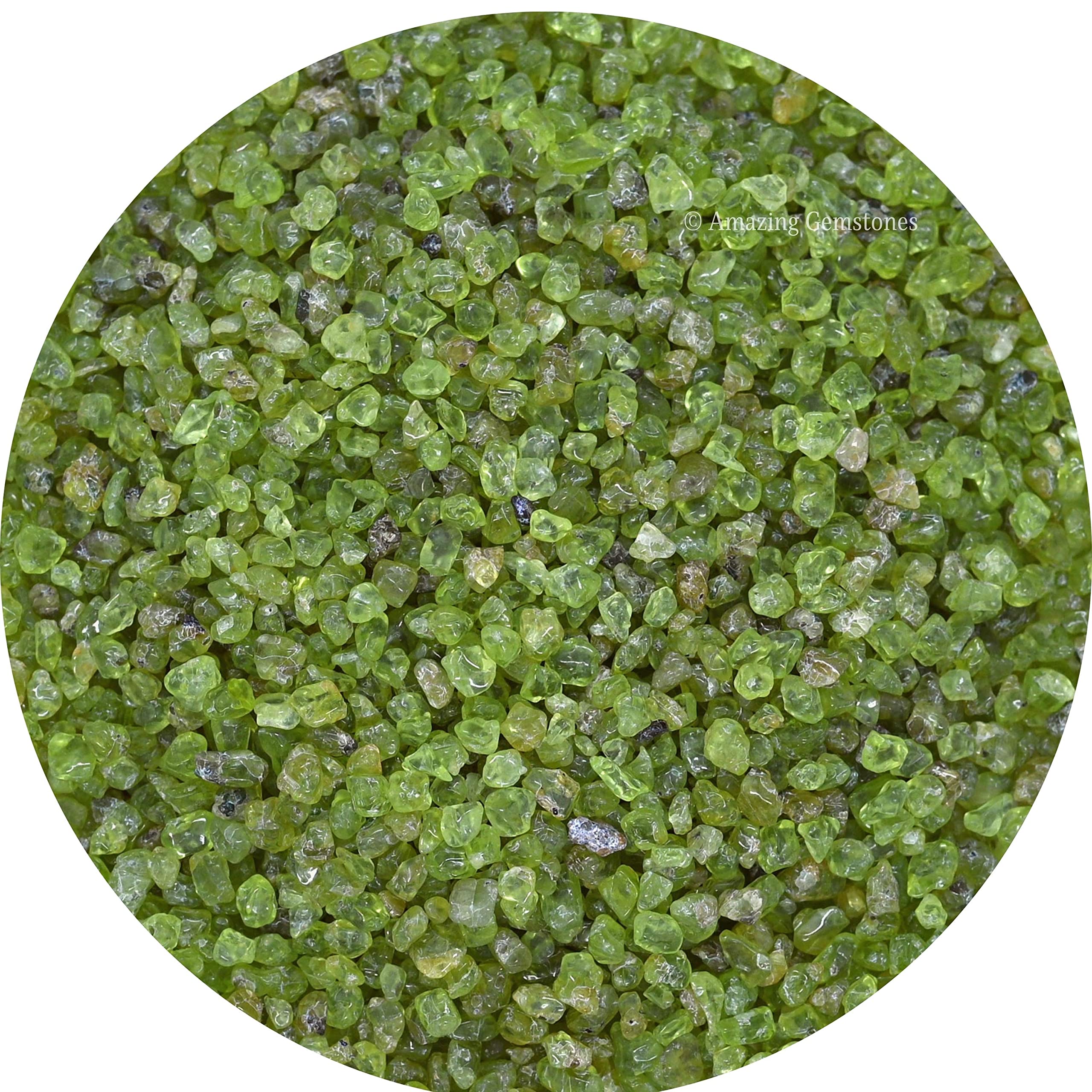 Natural AAA Grade Peridot Crystal Chips - 1000+ Carat Bulk Aquarium Gravel for Fish Tanks, Small Tumbled Stone Decorations | Perfect for Home Aquascaping, Zen Gardens & Crystal Healing