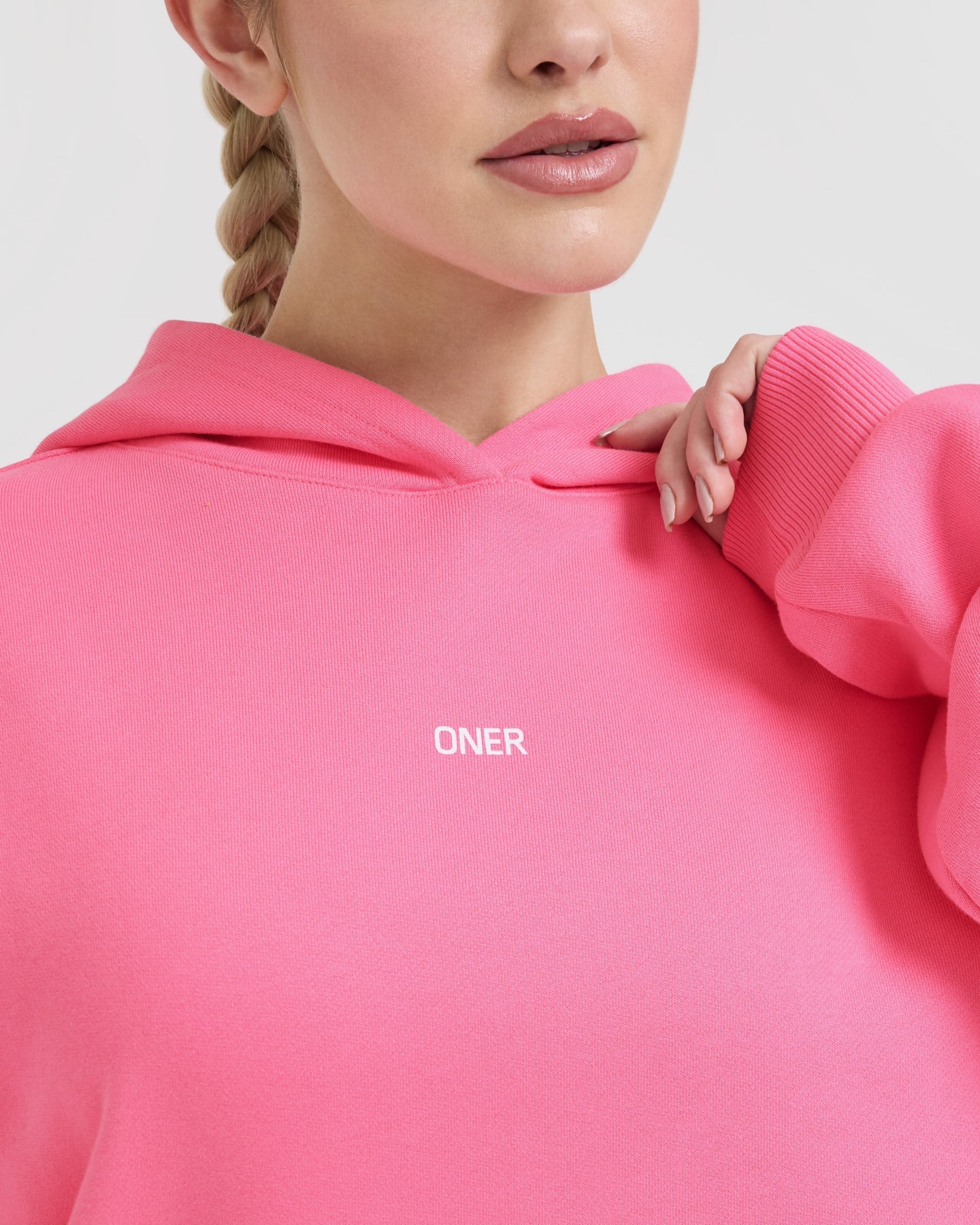 Unisex Oversized Graphic Hoodie - Peony Pink | Soft & Comfortable Pullover for Men & Women | Perfect for Casual Wear, Street Style & Loungewear