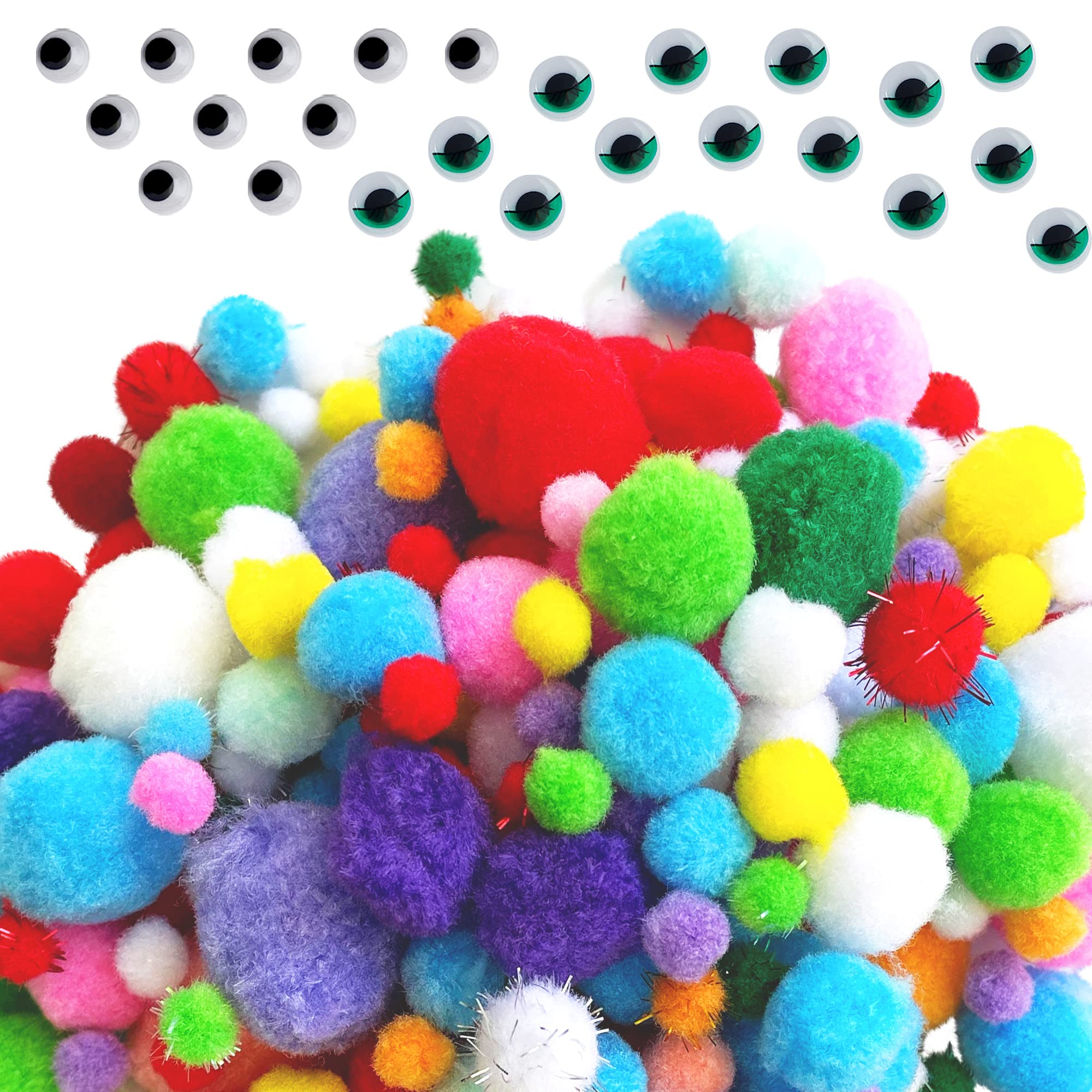 EpiqueOne 2100-Piece Arts & Crafts Kit with Pom Poms, Googly Eyes, Glitter Balls | Complete DIY Craft Supplies for Kids & Adults | Perfect for School Projects, Home Decor, Party Favors & Creative Gift Making