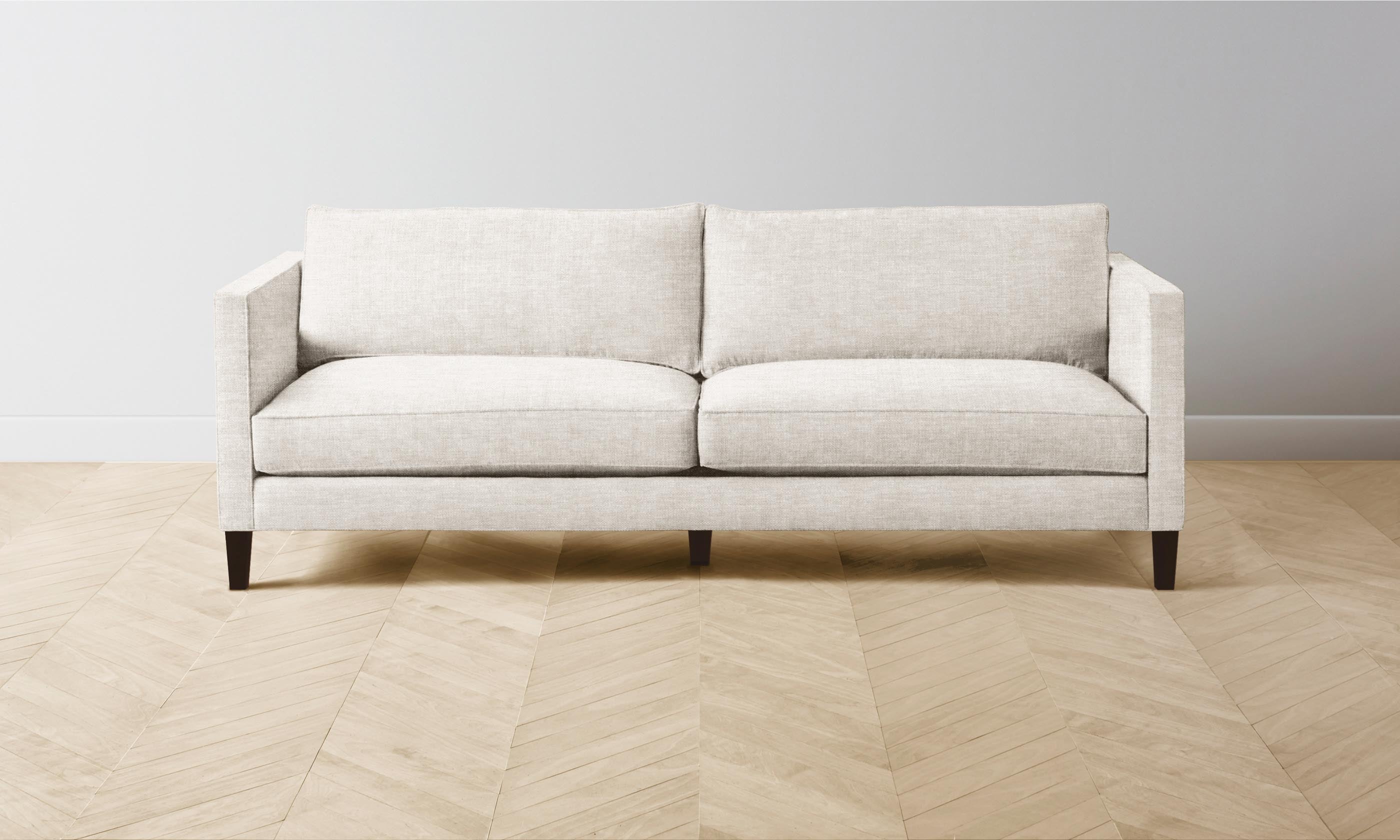 Premium Crosby Sectional Sofa - Performance Woven Chenille Fabric in Desert Beige | Modern Living Room Furniture for Comfortable Lounging & Family Gatherings