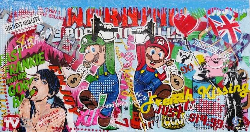Urban Pop Mario Brothers Graphic T-Shirt - Retro Gaming Tee for Men & Women - Perfect for Cosplay, Conventions & Casual Wear