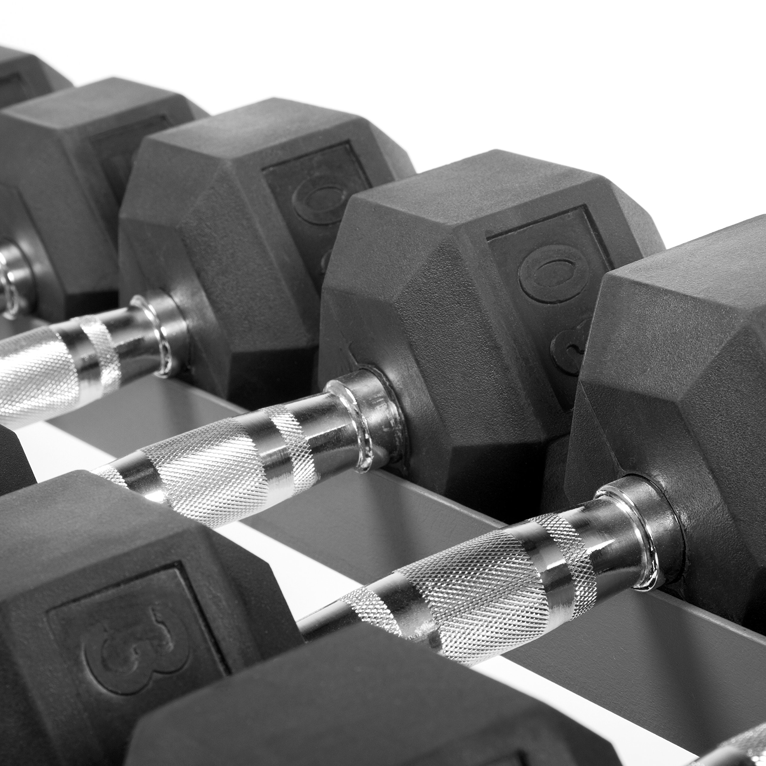 **XMARK 2-Tier Heavy Duty Dumbbell Storage Rack – Compact Weight Rack for Home Gym, Garage, or Fitness Studio – Gray or Black – Organize Dumbbells & Free Weights Efficiently**