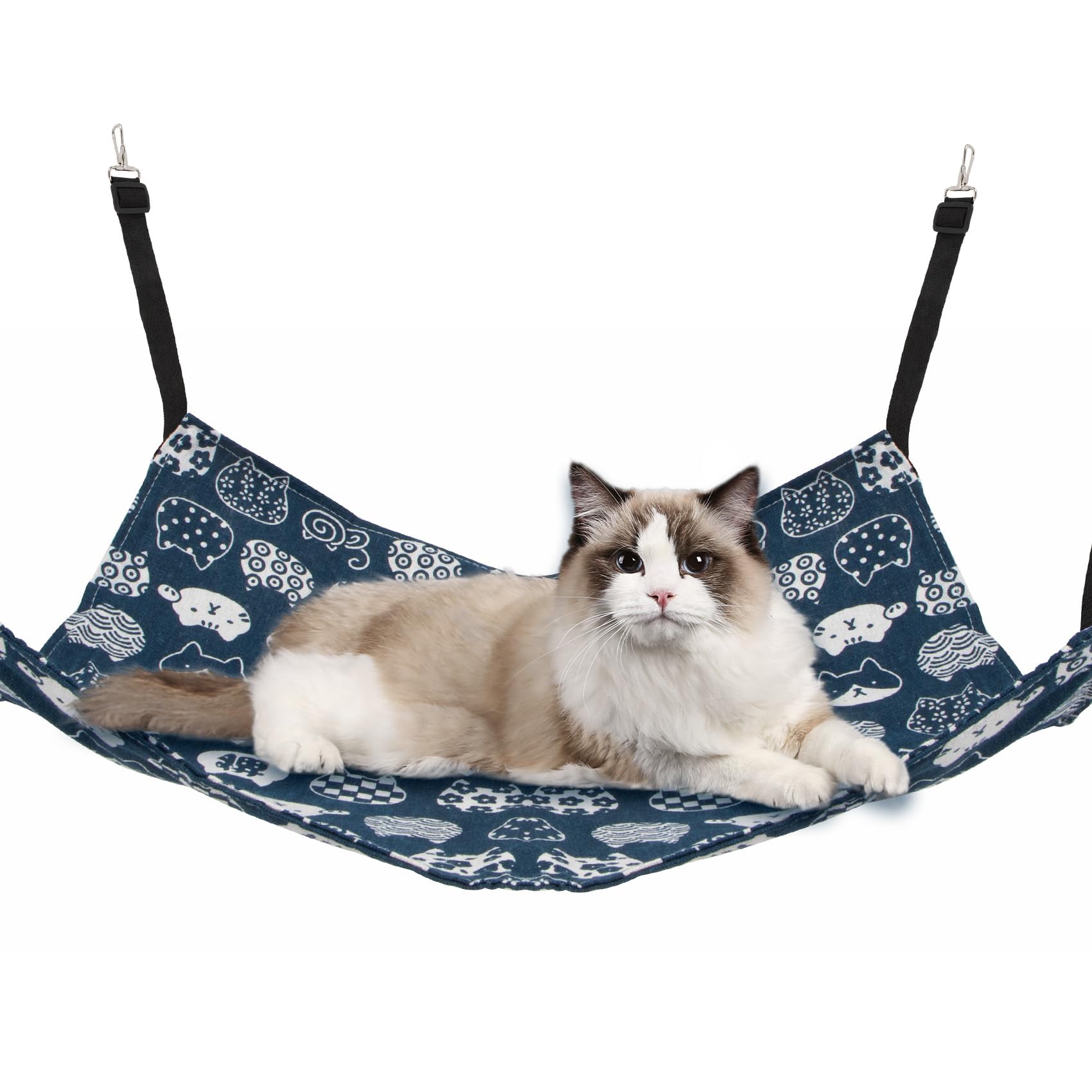 **Premium Cat Hammock & Indoor Pet Bed - Cozy Hanging Cat Cage for Kittens, Ferrets & Small Dogs - Durable Pet Accessories for Relaxing & Sleeping - Perfect for Home, Apartment & Travel Use**