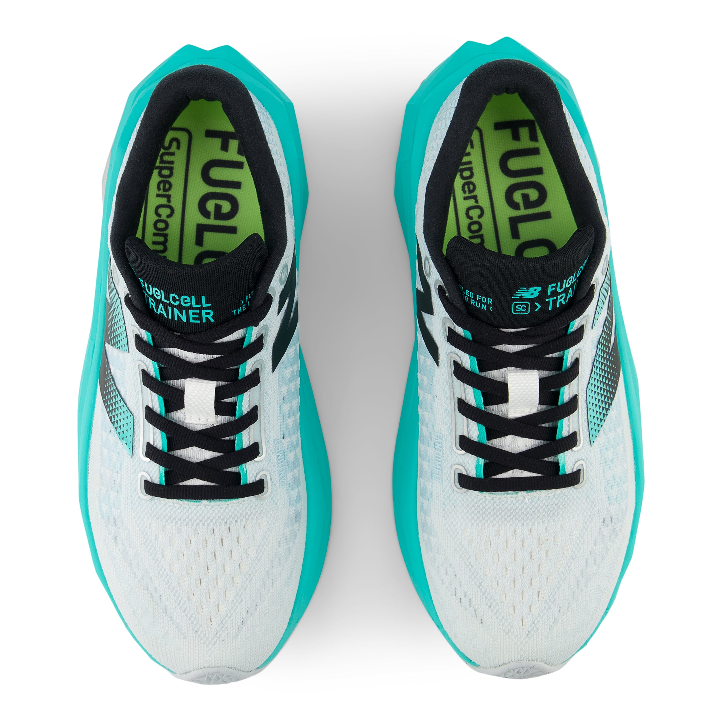 Women's Running Shoes FuelCell SuperComp Trainer v3 - Lightweight White/Cyber Jade/Silver Metallic for Women's Training, Jogging & Gym Workouts - Perfect for Marathon Training, Road Running & Fitness Enthusiasts