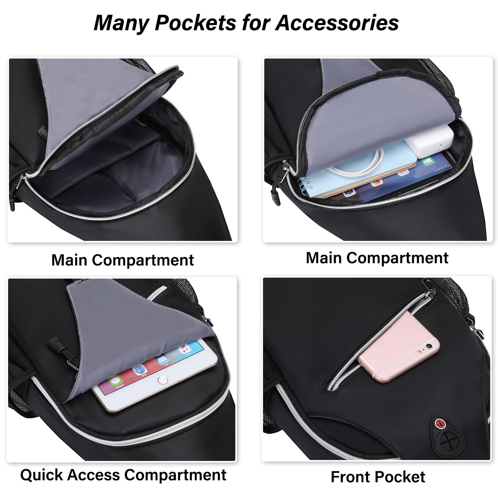 MOSISO Sling Backpack - Lightweight Crossbody Shoulder Bag for Travel, Hiking, Work & School | Water-Resistant Multipurpose Daypack for Men & Women | Perfect for Commuting, Outdoor Adventures & Daily Use