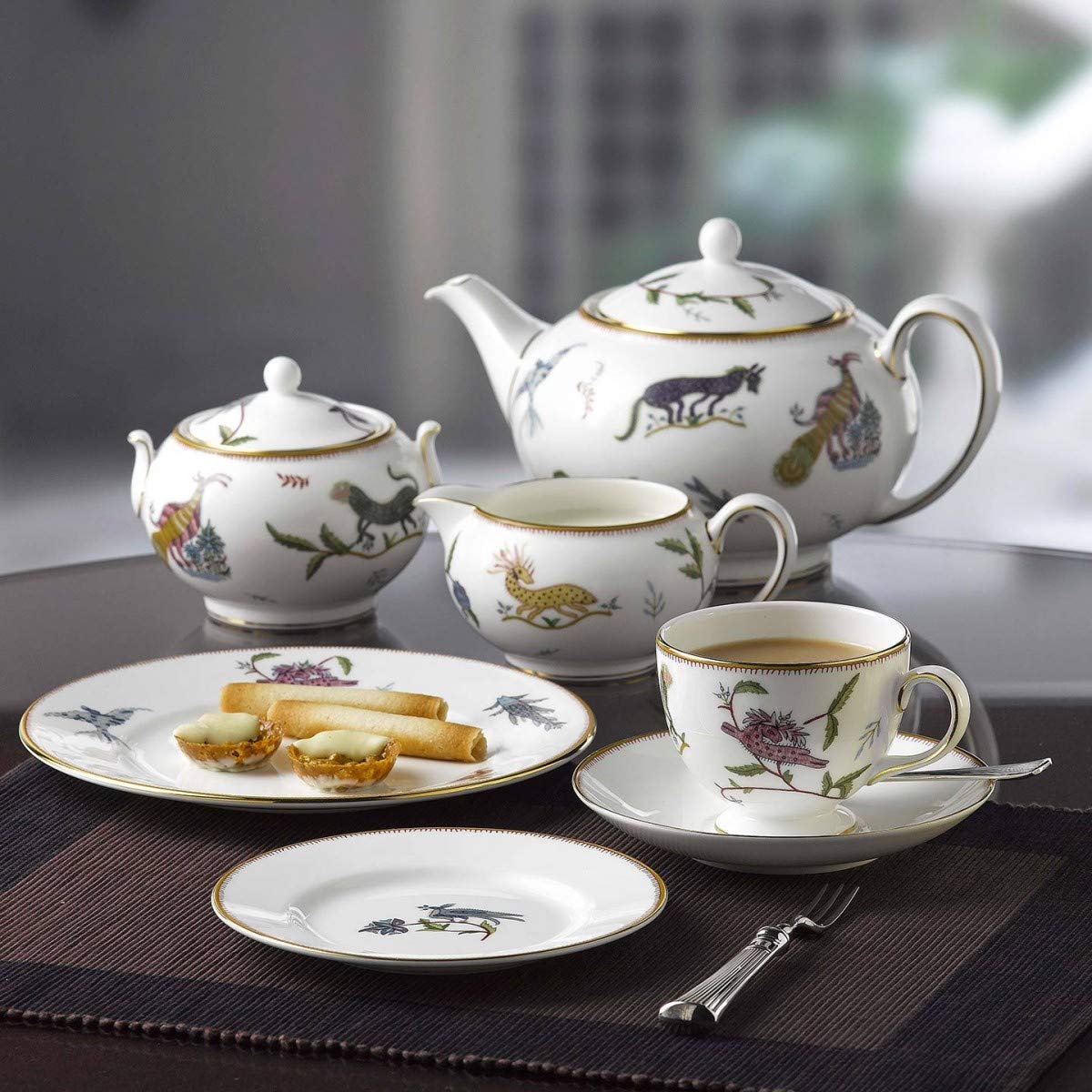 Wedgwood Mythical Creatures 6-inch Bread and Butter Plate Set - Elegant Dinnerware for Tea Parties, Bridal Showers & Home Decor