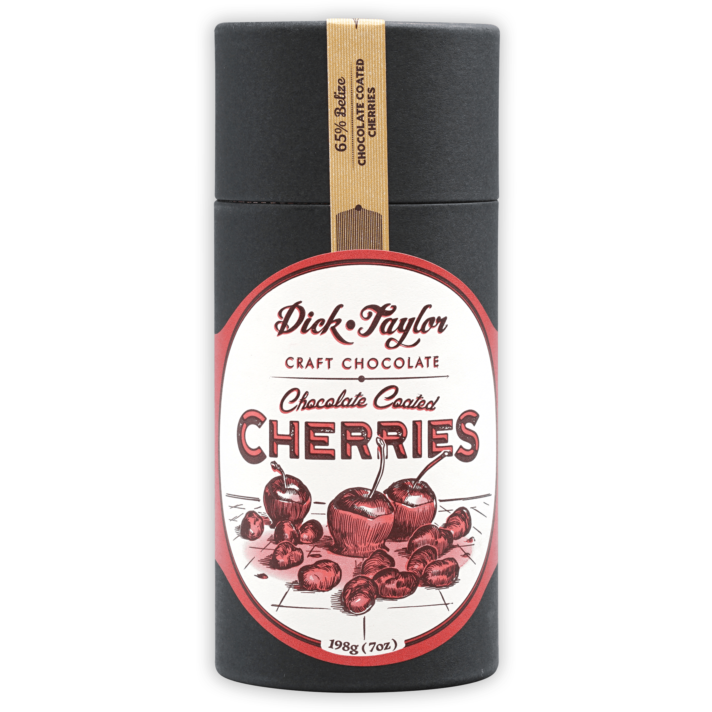 Premium Dick Taylor 65% Dark Chocolate Covered Cherries - Gourmet Gift for Holidays, Parties & Dessert Platters