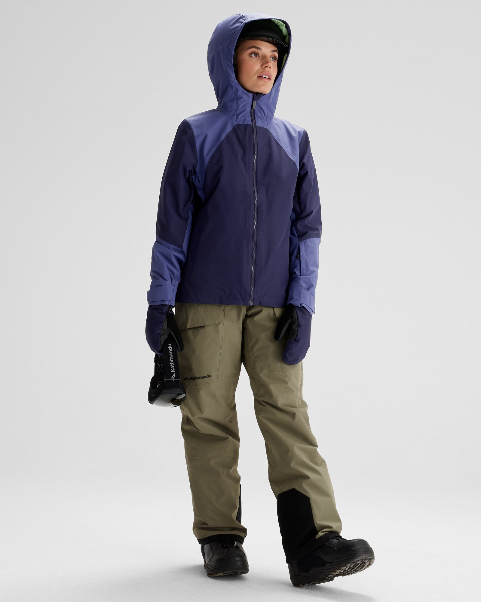 Women's PWDR Days 2L Insulated Waterproof Snow Jacket - Dark Horizon/Horizon Line - Winter Sports & Outdoor Activities