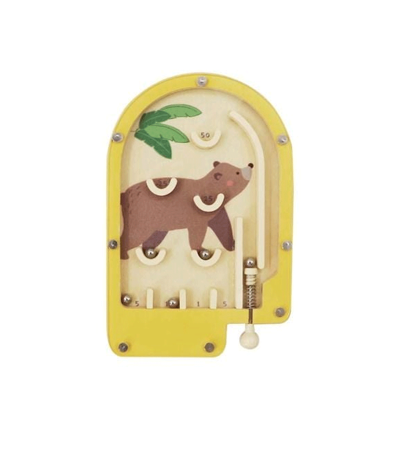 Wooden Animal Pinball Game - Fun Educational Toy for Kids | Handmade Wooden Marble Maze Game for Children's Cognitive Development - Perfect for Birthday Gifts, Classroom Rewards & Family Game Nights