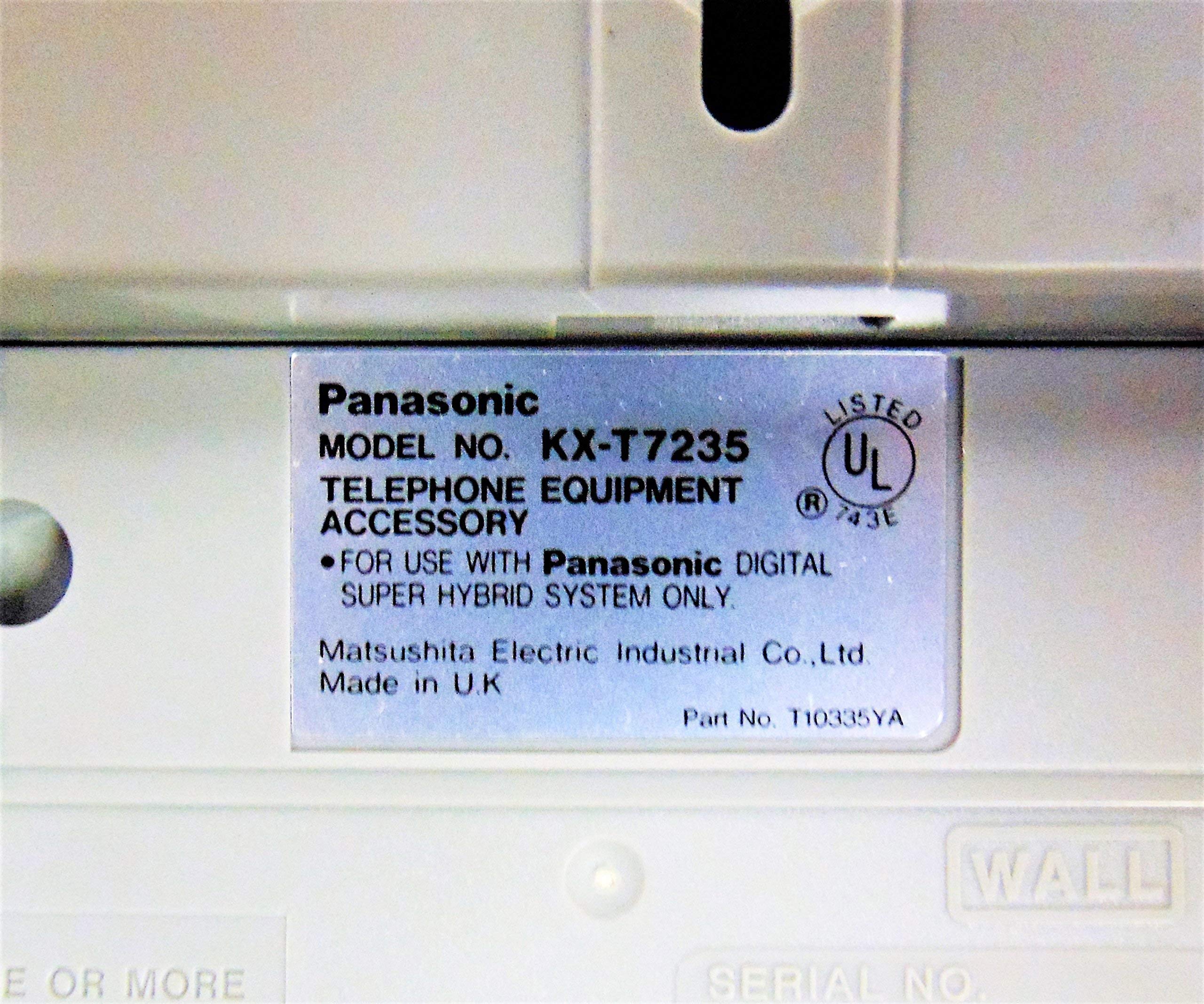Panasonic KX-T7235-W White Corded Phone - Certified Refurbished Office Telephone with Caller ID & Speakerphone for Home & Business Use
