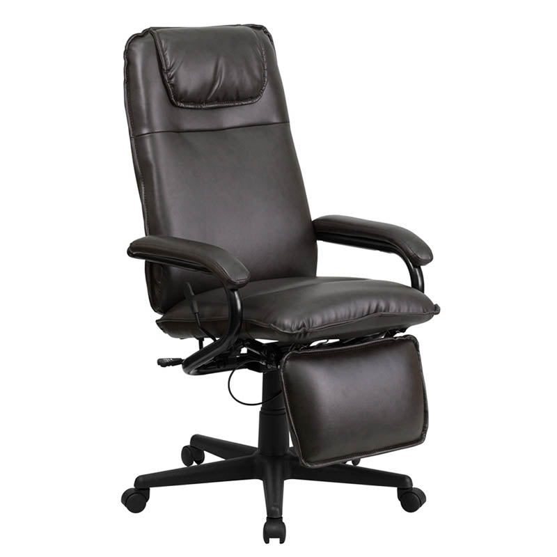 Premium LeatherSoft High Back Executive Recliner Chair - Ergonomic Office Chair with Lumbar Support for Home & Office Comfort - Perfect for Work, Gaming, and Relaxation