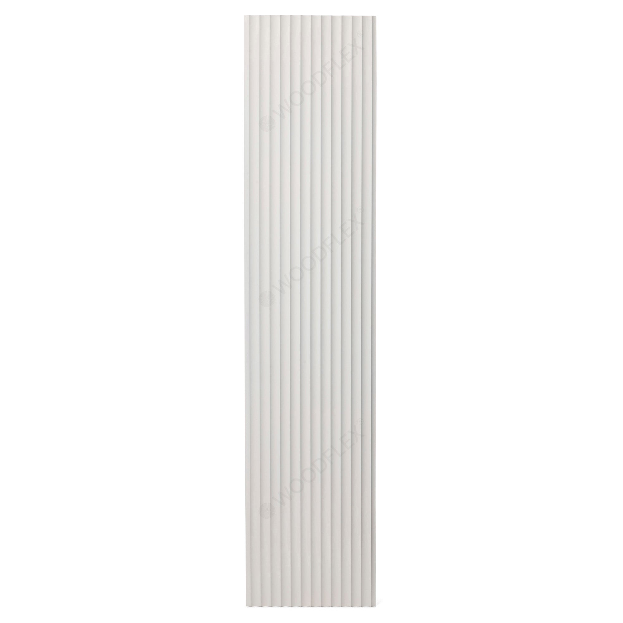 WOODFLEX White Primed Flexible Wave 46 Molding - 2700mm x 600mm - Perfect for Crown Molding & Interior Decoration