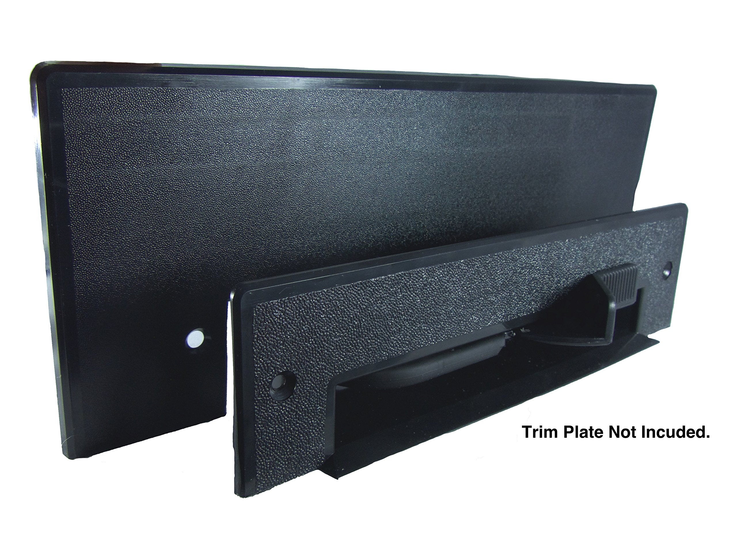 Central Vacuum VacPan - Automatic Dustpan for Built-in Central Vacuum Systems | Under Counter or In-Wall Dust Pan | Black | Perfect for Kitchen, Garage & Hard-to-Reach Areas
