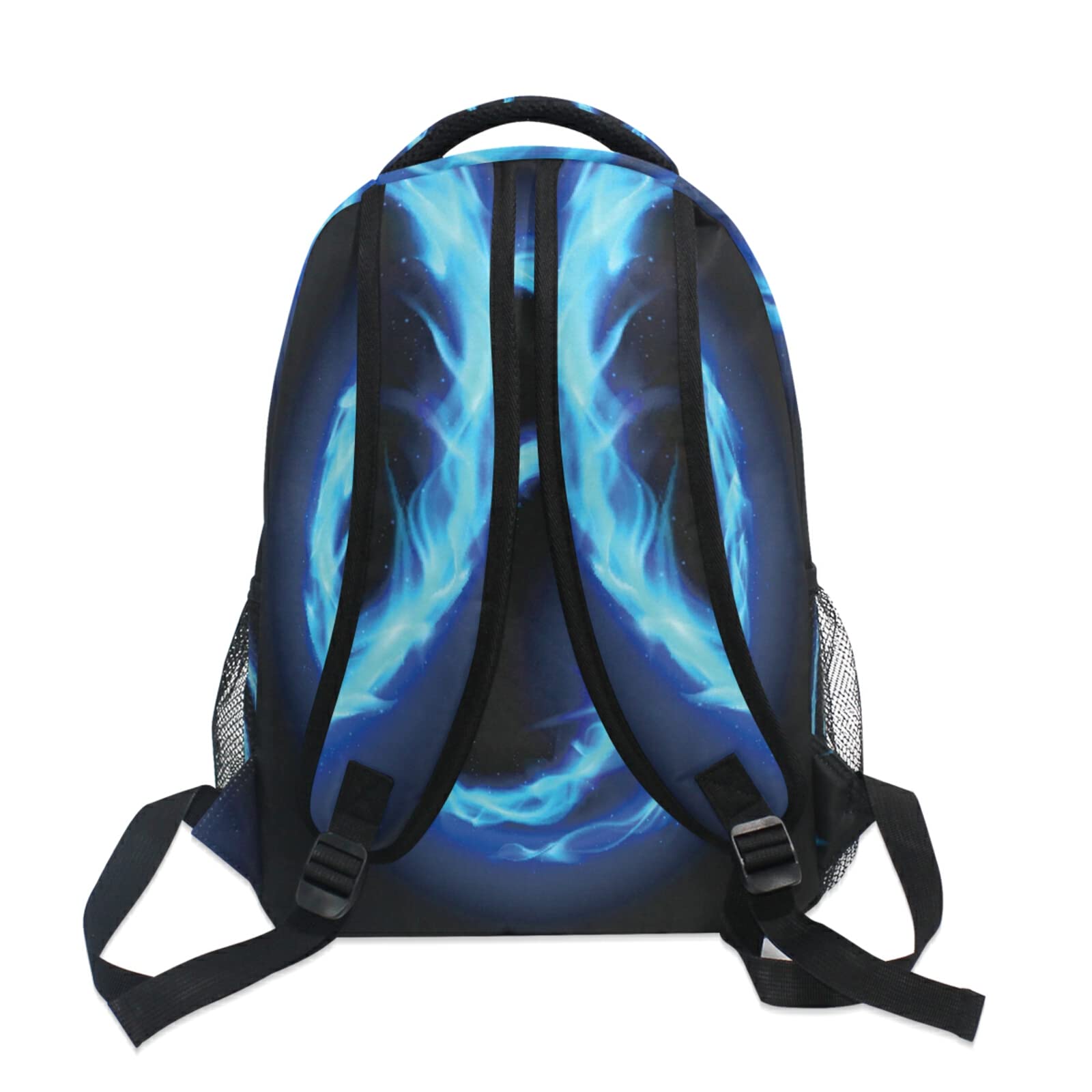 Blue Snake Pattern Waterproof Laptop Backpack for Students - School Bookbag for Boys & Girls, Men & Women | Durable Daypack for Outdoor Camping, Travel & Daily Use