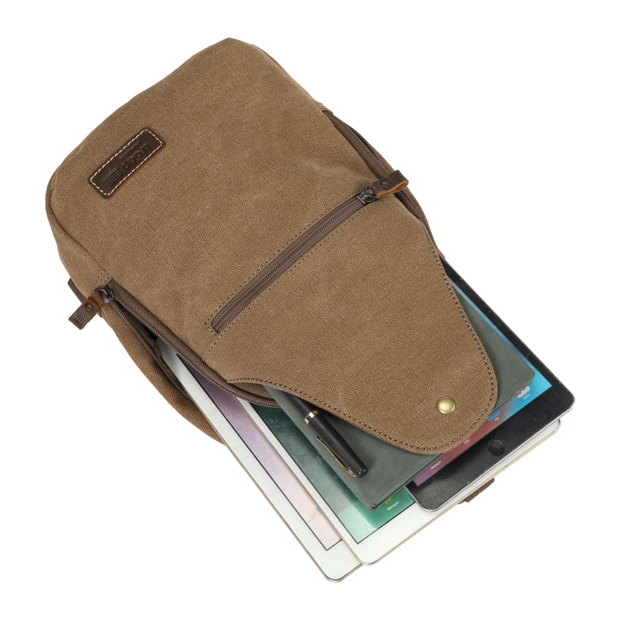 TRP0551 Troop London Classic Sling Bag - Stylish One Strap Backpack for Men & Women - Perfect for Travel, Work & Everyday Use