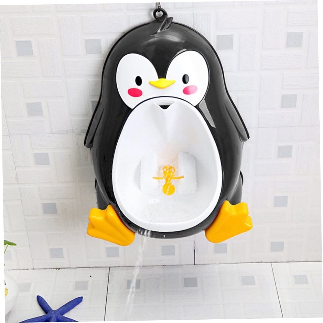 **Cartoon Penguin Toddler Potty Training Urinal for Boys - Funny Aiming Target, Standing Toilet Urinal for Baby Boys - Perfect for Home, Nursery & Travel**