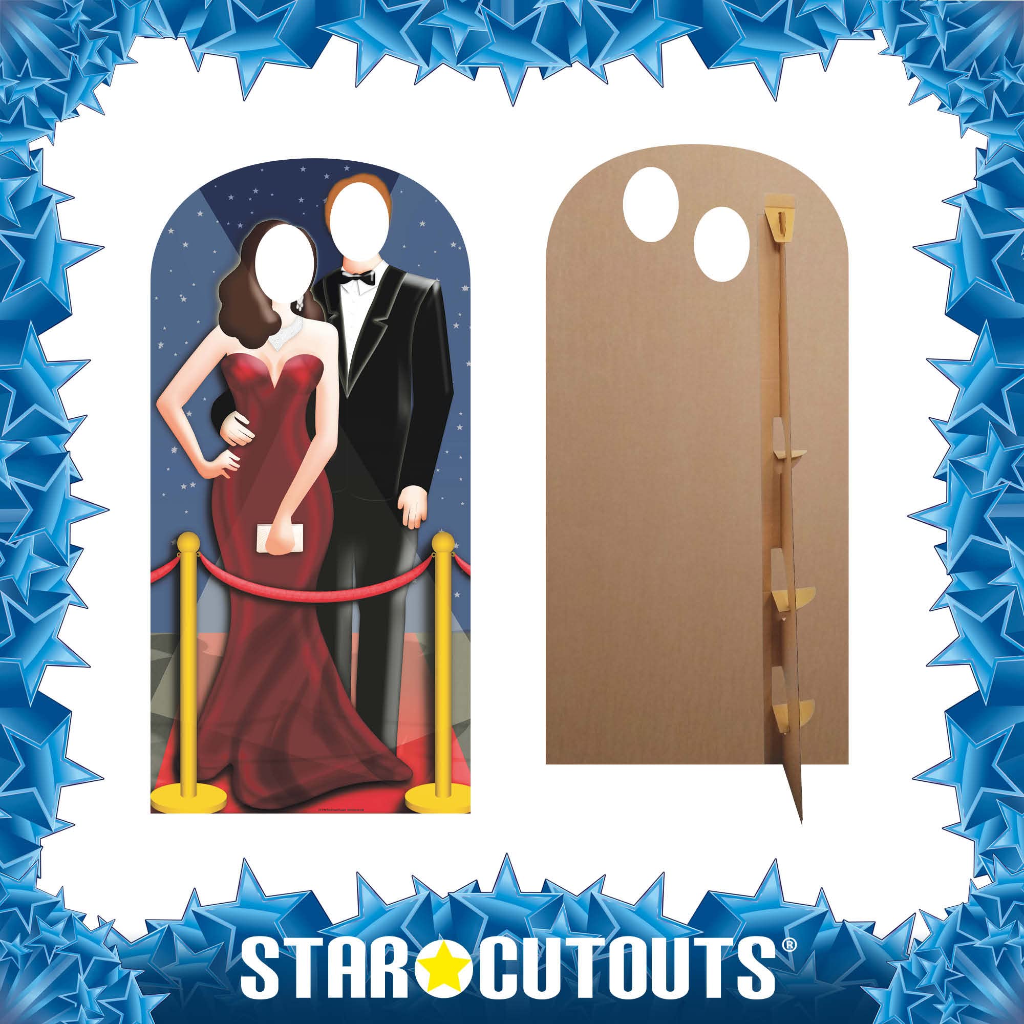 Star Cutouts SC170 Red Carpet Stand-in Life Size Cardboard Cutout - Perfect for Hollywood Parties, Movie Premieres & Celebrity Themed Events