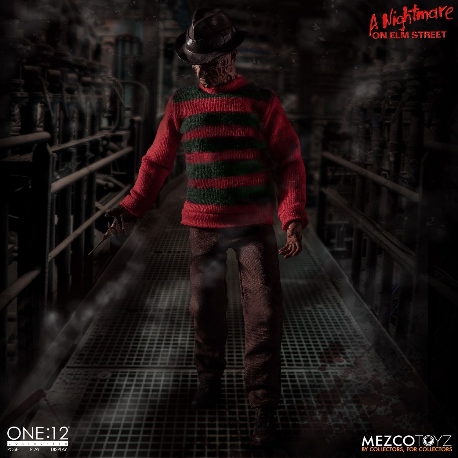 Mezco Toyz One:12 Collective A Nightmare on Elm Street Freddy Krueger 1/12 Scale Action Figure - Horror Movie Collectible for Display & Photography - Perfect for Halloween Decor & Horror Fans Collection