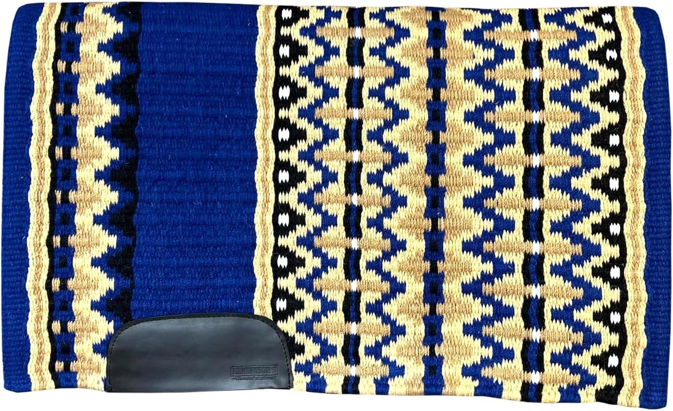 Premium Handmade Wool Western Horse Saddle Blanket - 34