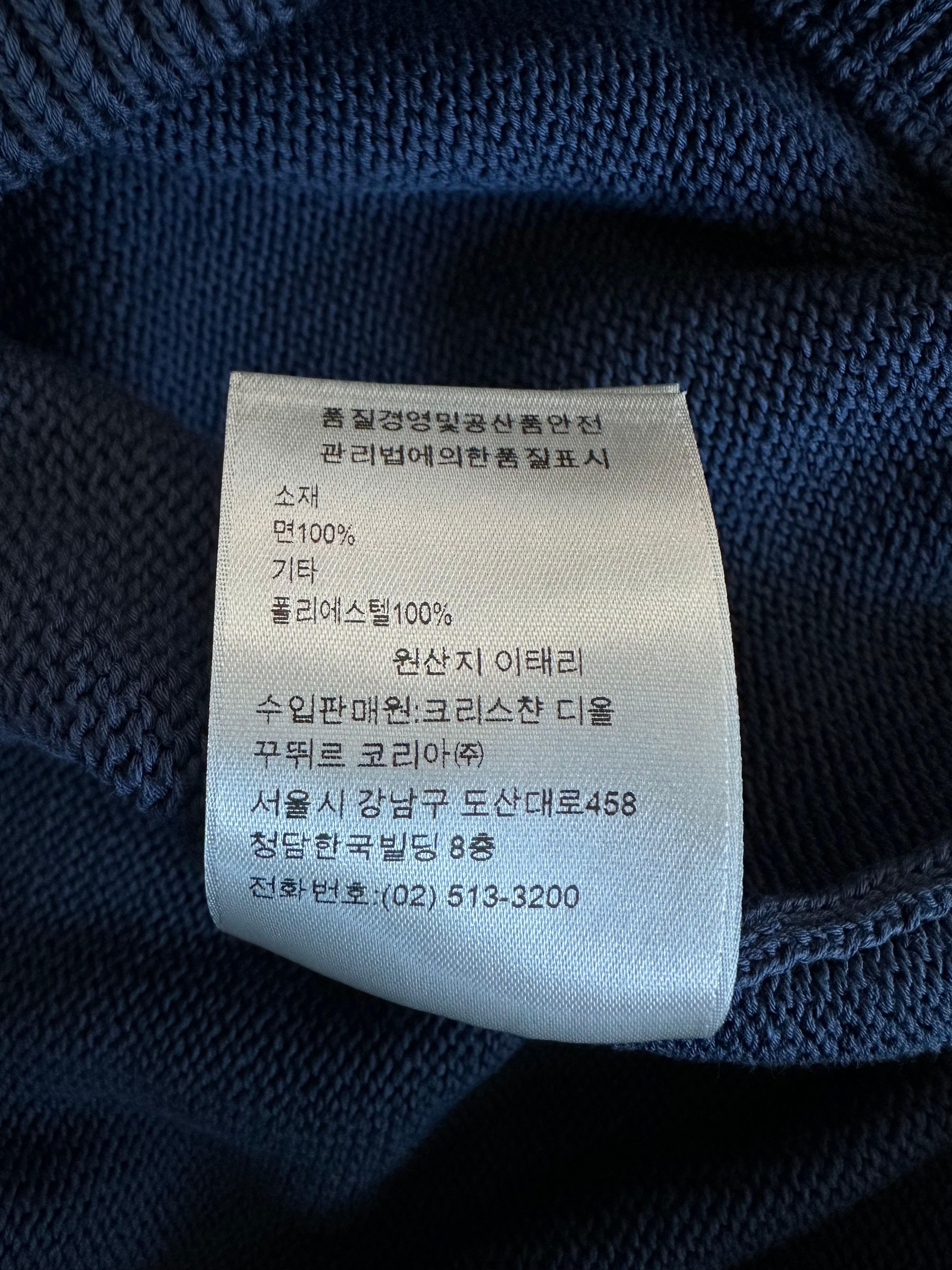Dior Navy & Beige Oblique Knit Sweater for Women - Luxury Cashmere Pullover | Perfect for Winter Fashion & Holiday Outfits