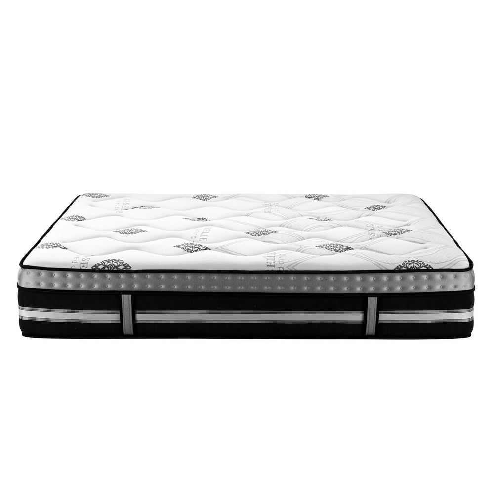 Galaxy Euro Top Cool Gel Pocket Spring Mattress - 14 Inch King Size for Cool Sleep | Perfect for Hot Sleepers & Master Bedrooms
