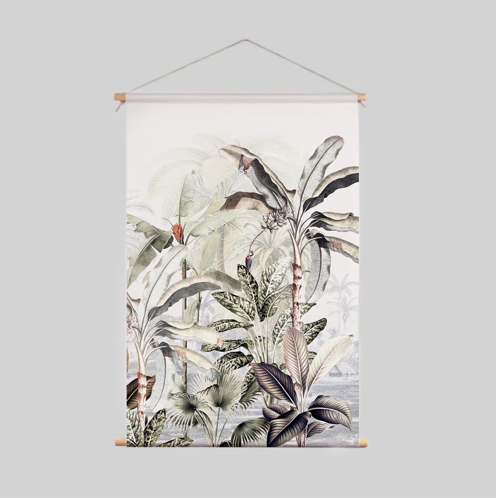Dreamy Jungle Soft Textile Poster - Vibrant Wall Art for Home, Office & Nursery Decor