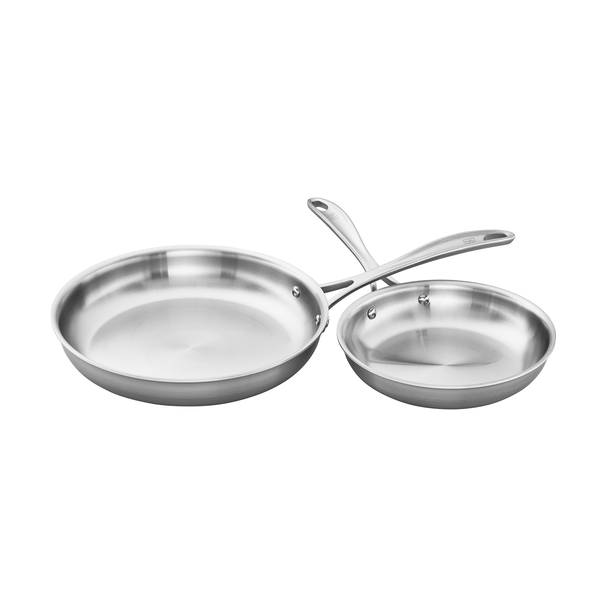 ZWILLING Spirit Stainless Steel Fry Pan Set - 2-Piece Nonstick Cookware for Professional Cooking | Perfect for Sautéing, Frying & Stir-Frying in Home Kitchens