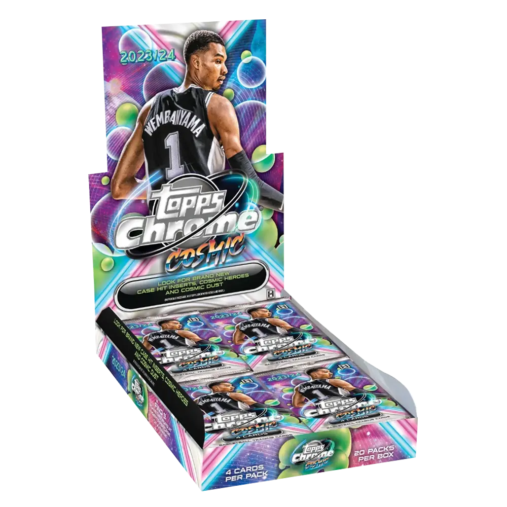 2023-24 Topps Cosmic Chrome Basketball Hobby Box - 24 Packs with Autograph & Memorabilia Cards - Perfect for NBA Collectors & Fantasy Basketball Fans