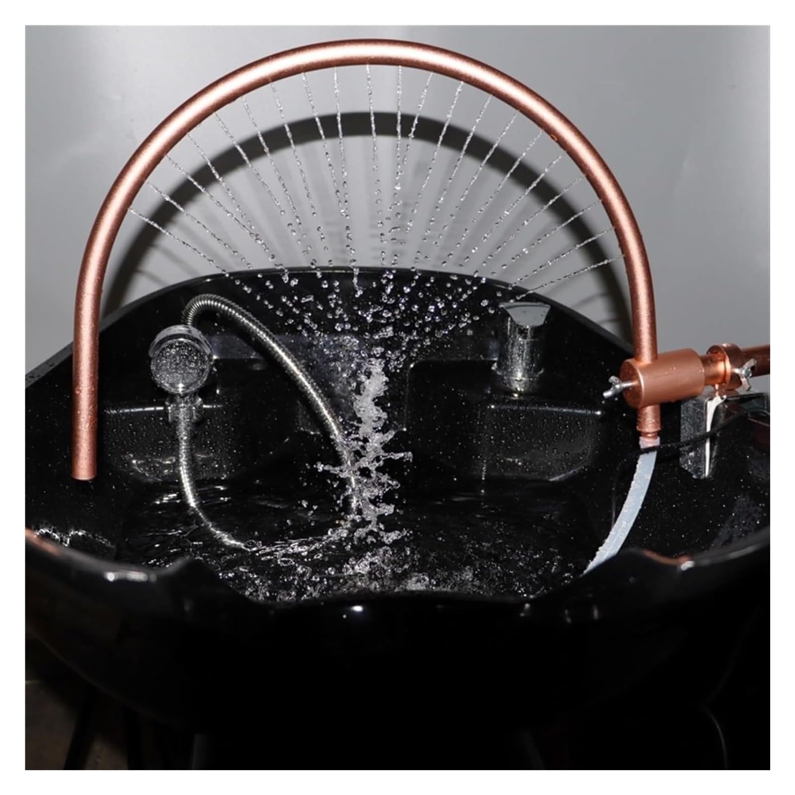 SOYON 180° Arc Water Circulation Rack with Pump - 21 Water Outlet Holes for Hair Salon, Massage & Spa Equipment - Perfect for Shampoo Stations, Scalp Treatments & Relaxing Spa Services