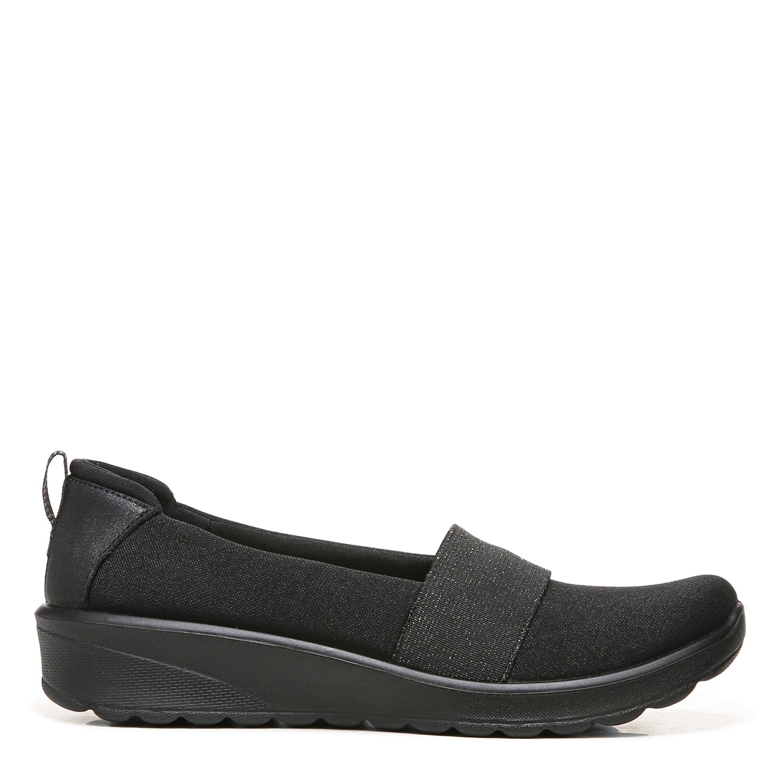 BZees Women's Gracie Slip-On Comfortable Walking Shoes - Black Size 5 M - Perfect for Casual Wear, Travel & Everyday Comfort