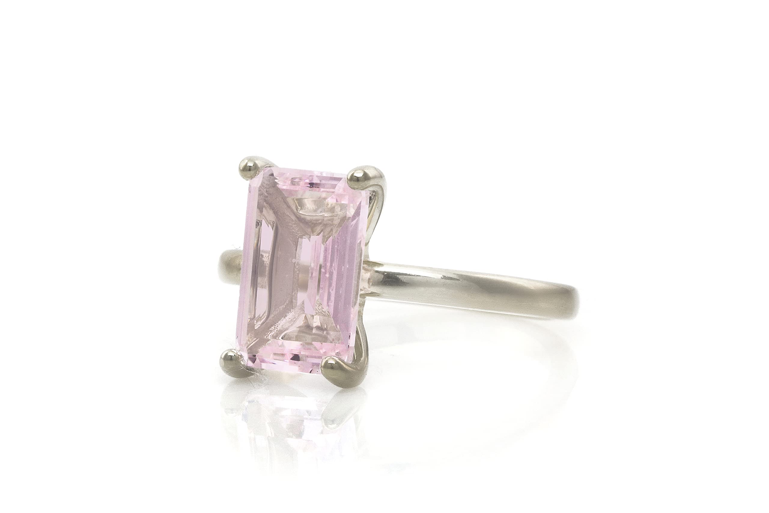 January Birthstone Rings - 925 Sterling Silver Rose Quartz Ring for Women - Handcrafted Artisan Jewelry in Silver, Rose & White Gold - Perfect for Birthdays, Anniversaries & Daily Wear - Elegant Gift Box Included - Ideal for Valentine's Day, Mother's Day & Special Occasions