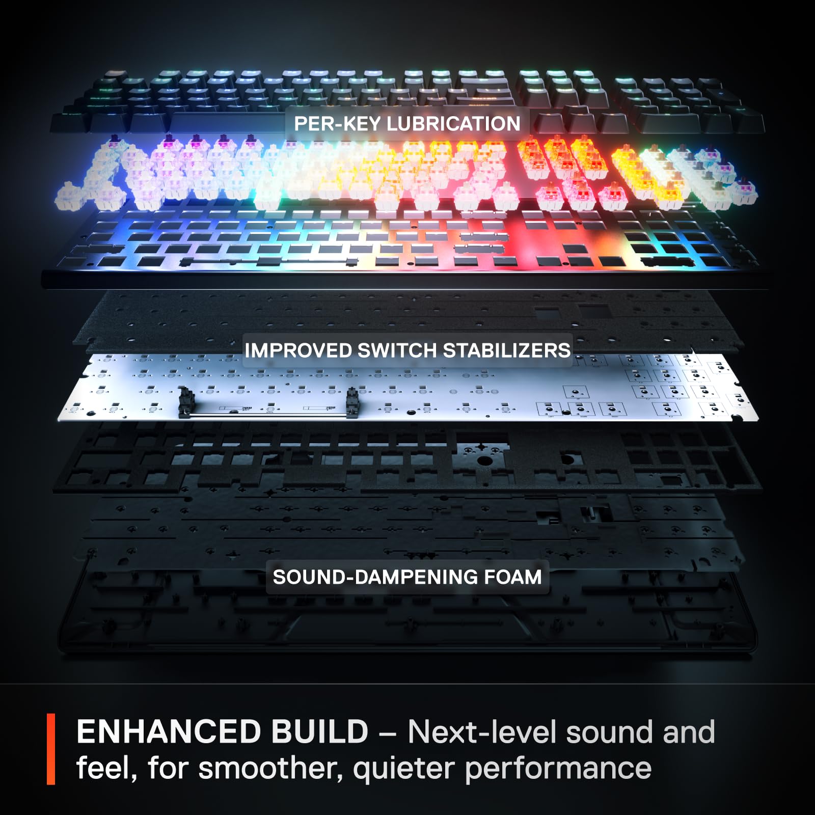 SteelSeries Apex Pro Gen 3 Gaming Keyboard with OmniPoint 3.0 HyperMagnetic Switches - Adjustable Actuation & Rapid Trigger - RGB Backlit, PBT Keycaps, OLED Display - Perfect for FPS, MOBA & Esports Gaming