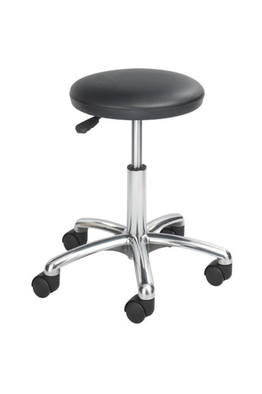 Safco Economy Lab Black Stool 3434BL - Adjustable Height Lab Stool for Laboratories, Classrooms & Workspaces