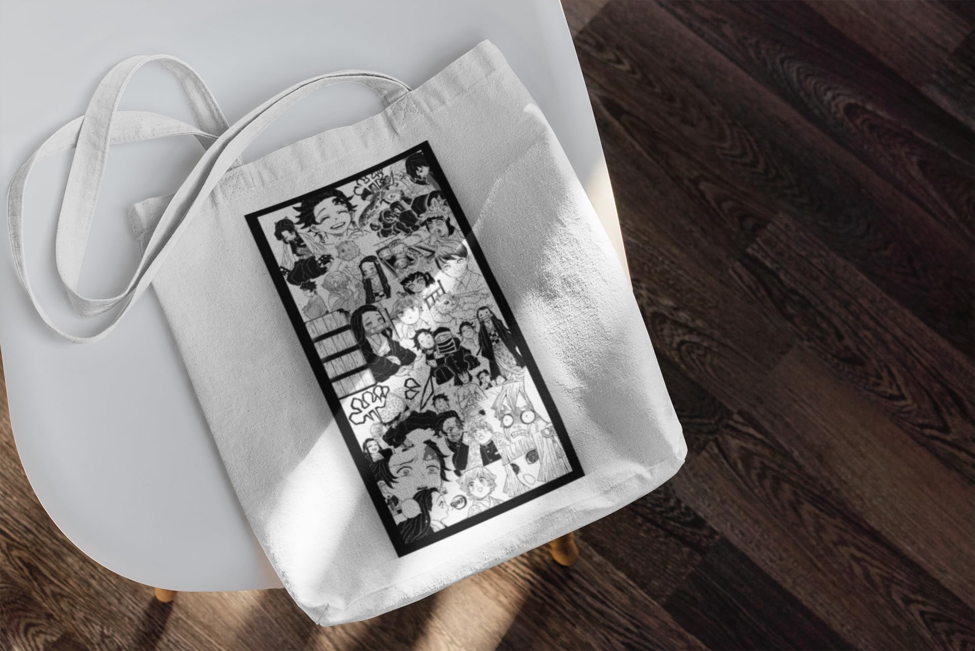 Eshaaver Anime Haven Tote Bag - Lightweight & Durable Anime Themed Shoulder Bag for School, Work & Shopping - Perfect Gift for Anime Fans