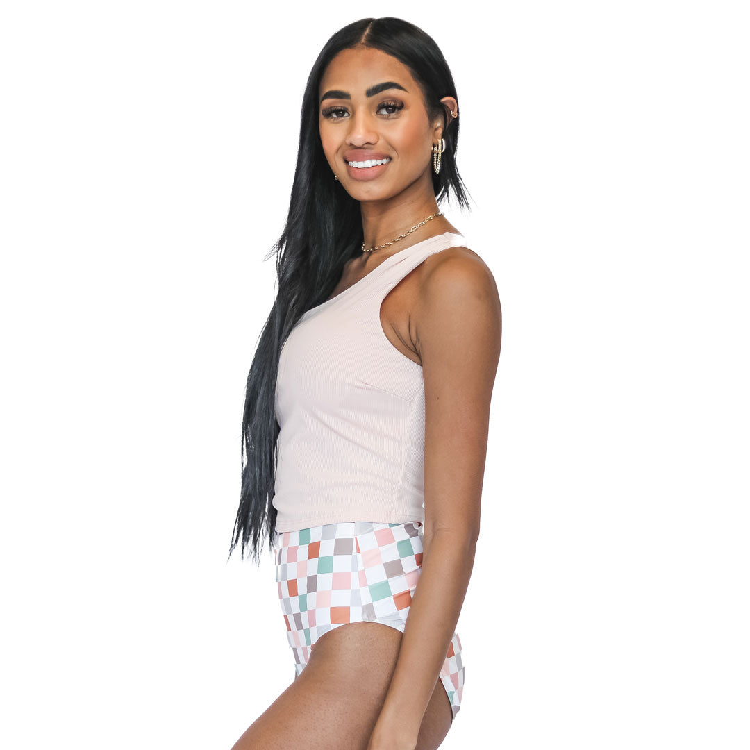 Women's Single Shoulder Tankini Top - Sexy Swimwear for Beach & Pool - Perfect for Summer Vacation & Water Sports