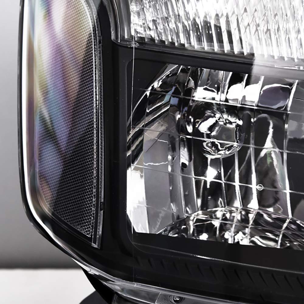 2004-2015 Nissan Titan/Armada Crystal Black Headlights with LED Signal Lamps - Durable Replacement for Improved Night Visibility (Perfect for Off-Roading & Daily Commuting)
