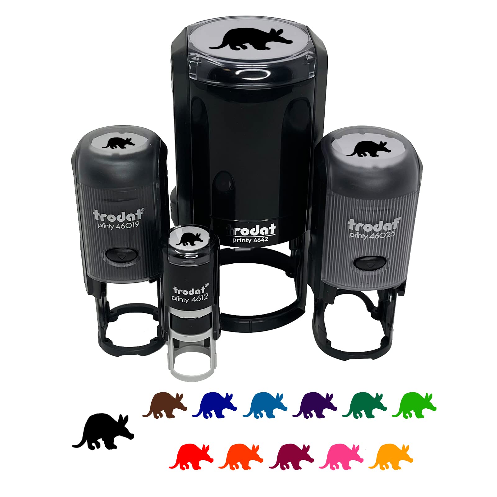 Aardvark Self-Inking Rubber Stamp - 1 Inch Medium Size with Black Ink for Crafting, Planners, Scrapbooking & DIY Projects - Perfect for Office, School & Home Use