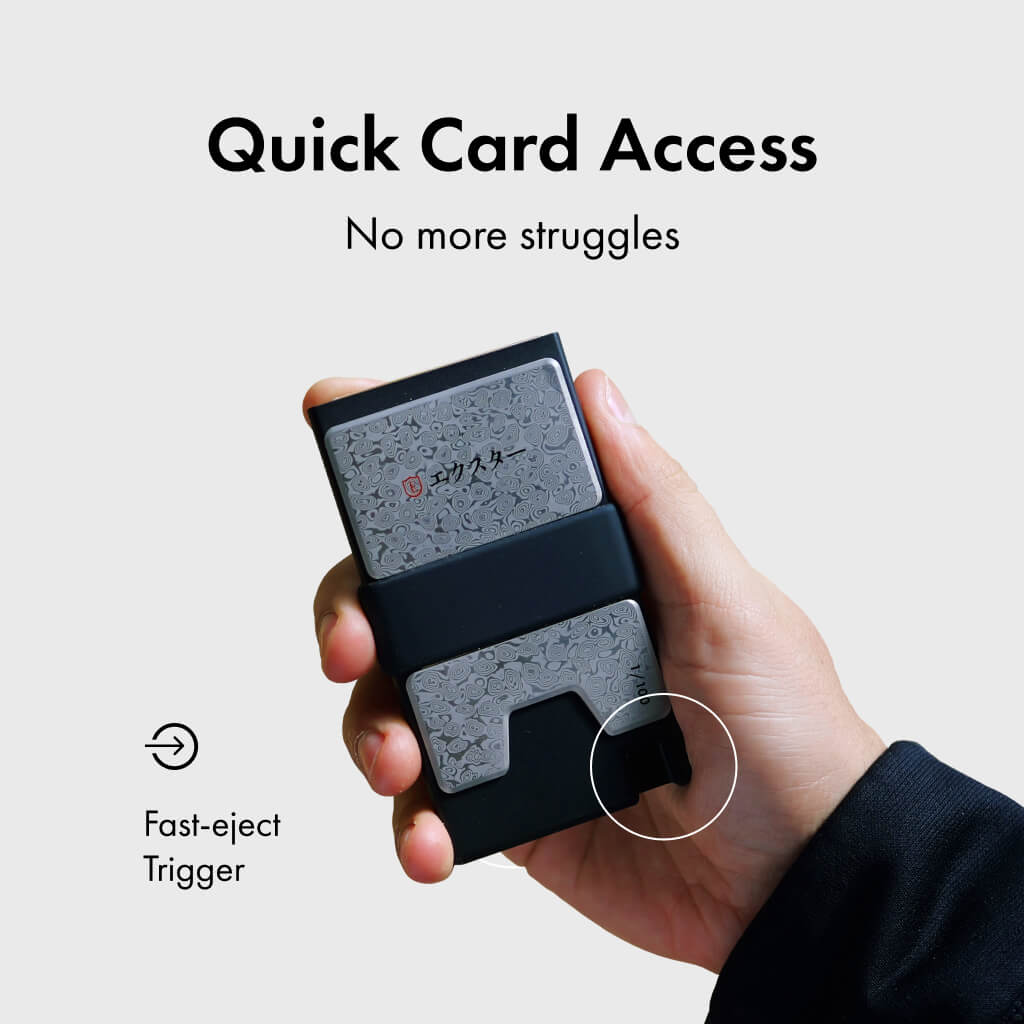Ekster Pro RFID Blocking Aluminum Card Holder - Slim Minimalist Wallet for Men & Women - Perfect for Travel, Business & Everyday Carry