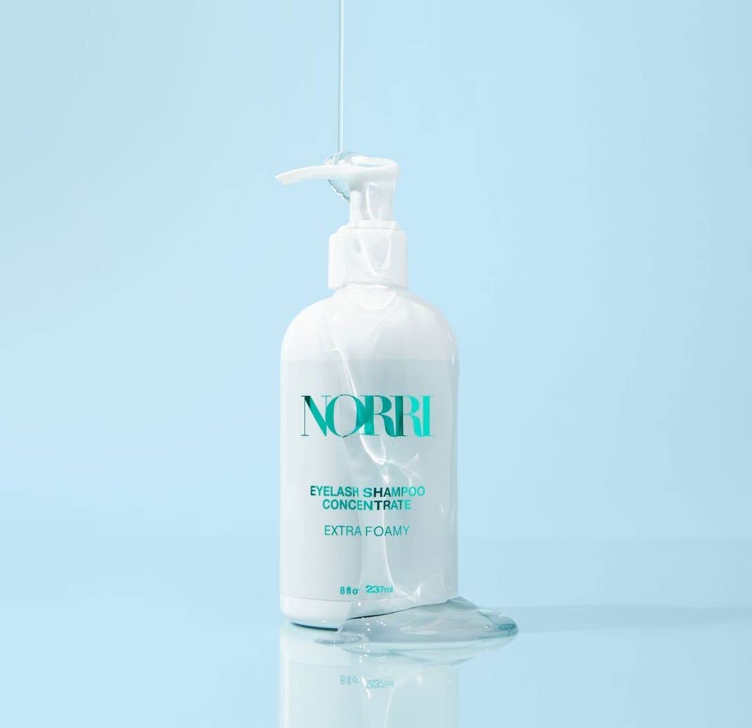 Oil-Free pH Balancing Lash Shampoo Concentrate & Foaming Eyelash Cleanser Duo with Brush Kit | Fragrance-Free, Non-Stinging Formula | Perfect for Lash Extensions, Sensitive Eyes & Daily Eyelash Care