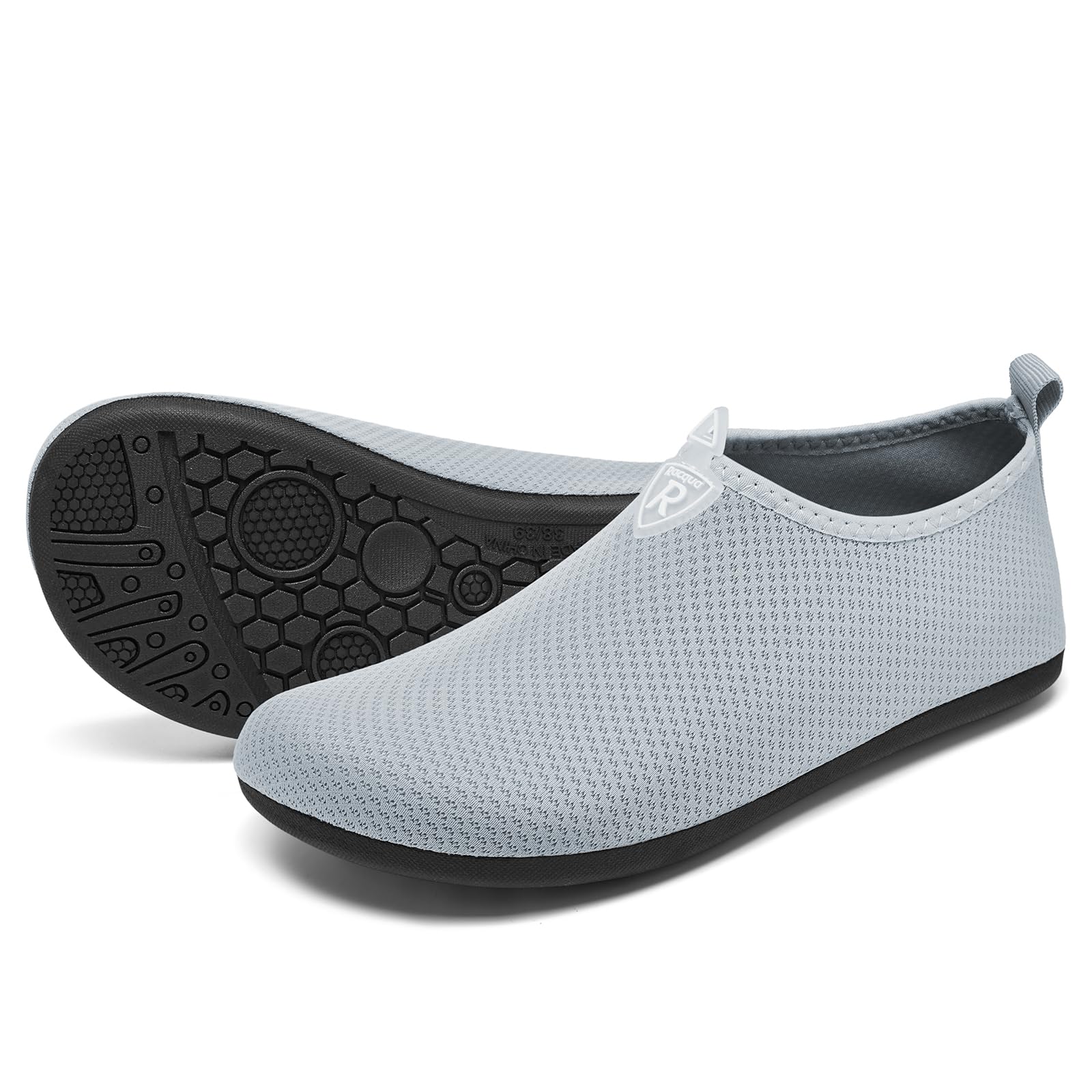 Racqua Barefoot Water Shoes for Men & Women - Quick-Dry Beach Swim Socks for Yoga, Surfing & Aqua Fitness | Lightweight & Flexible for Pool, Ocean & Water Sports